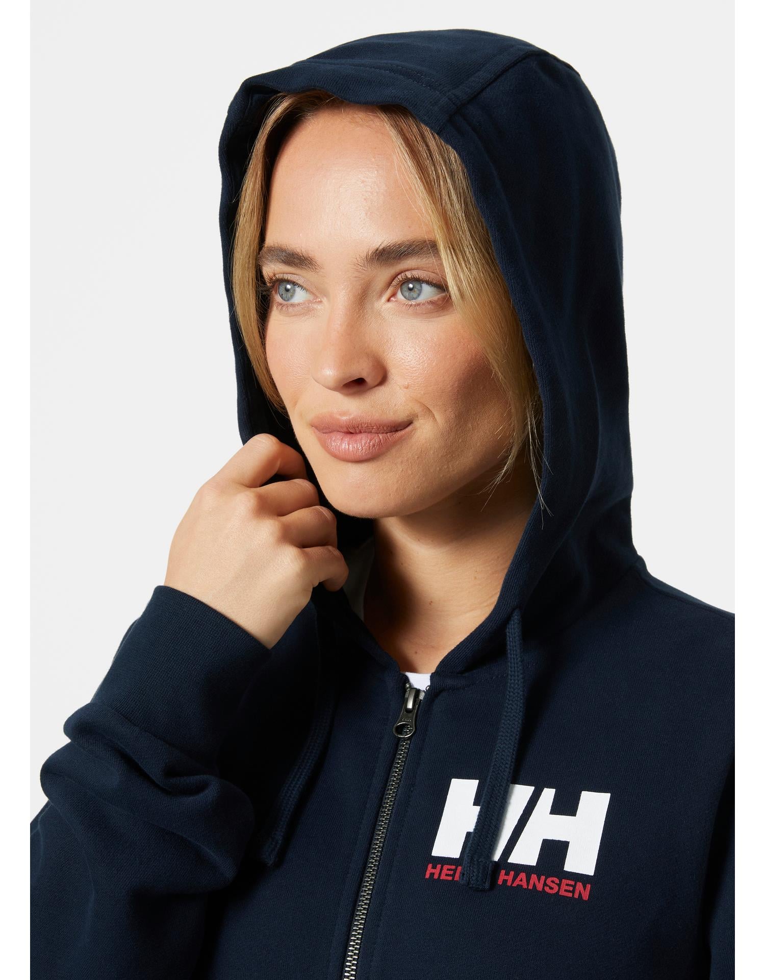 HELLY HANSEN W HH LOGO FULL ZIP 2.0 KAPİŞONLU SWEATSHIRT