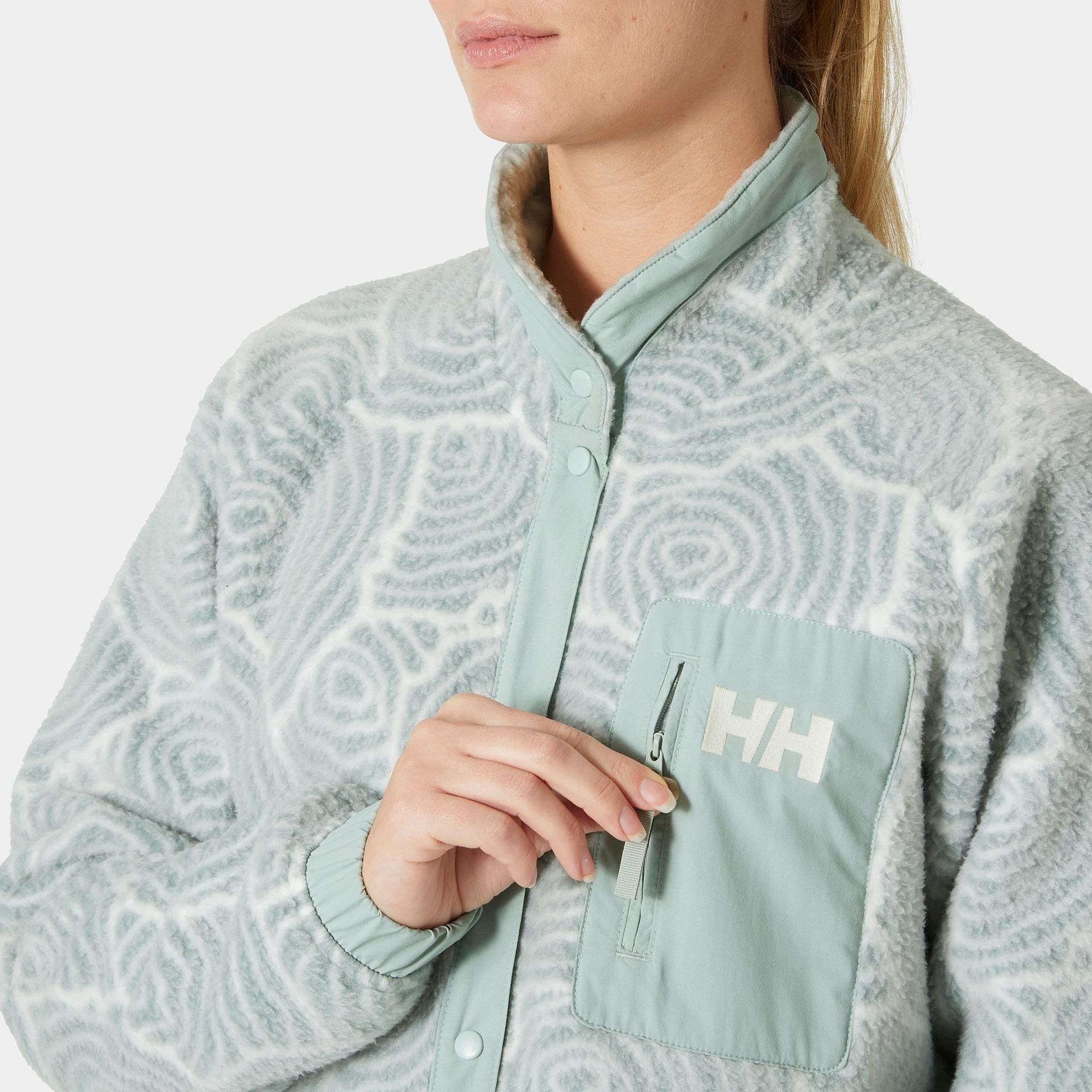 HELLY HANSEN W IMPERIAL PRINTED PILE SNAP MONT