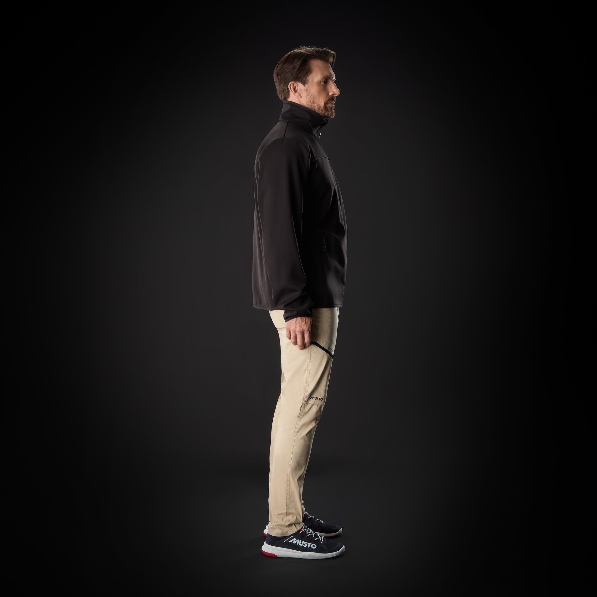 MUSTO M EVO CREW SOFTSHELL MONT