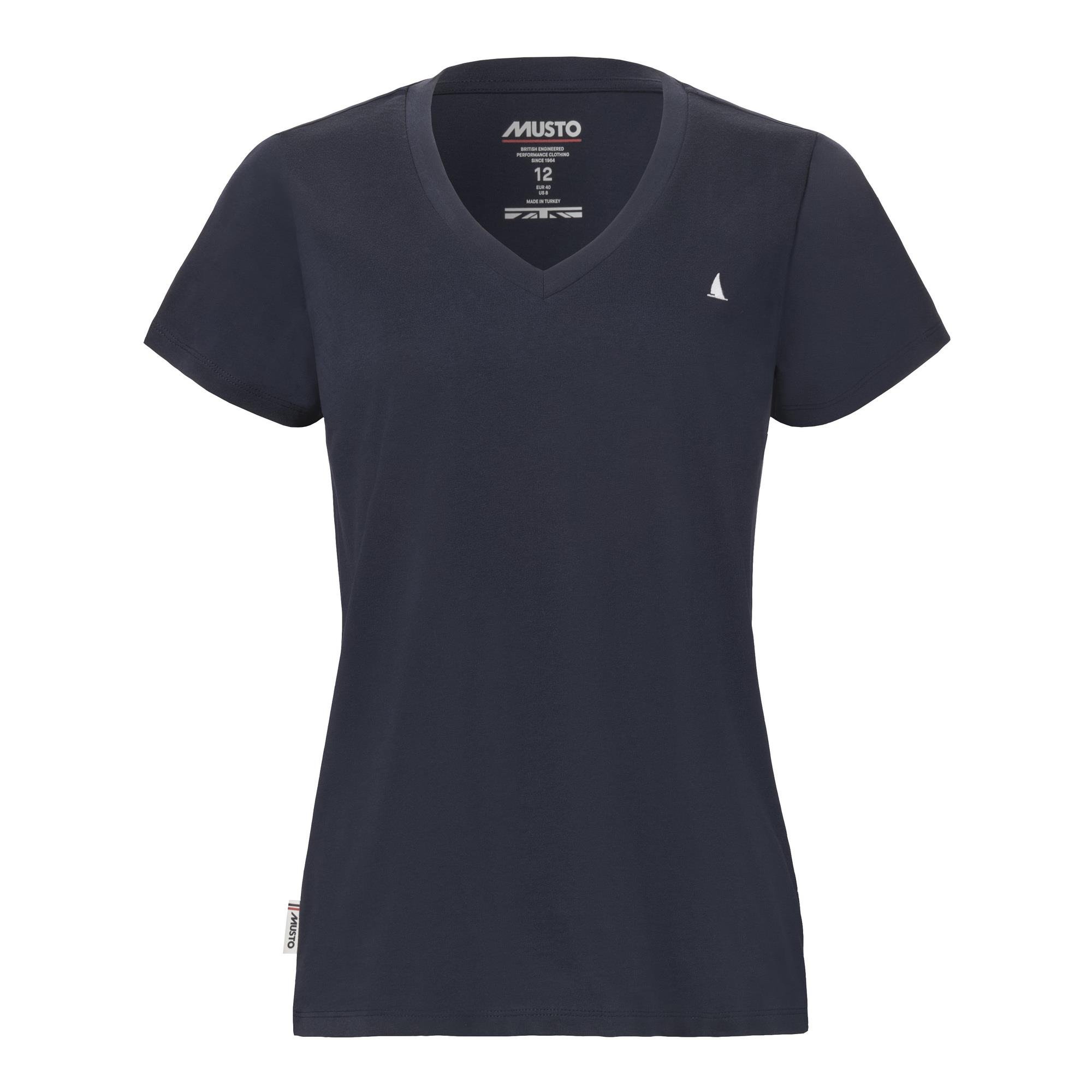 MUSTO W ORIGINAL V NECK SS T-SHIRT