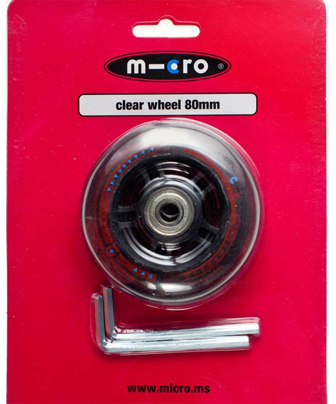 REAR WHEEL 80mm CLEAR