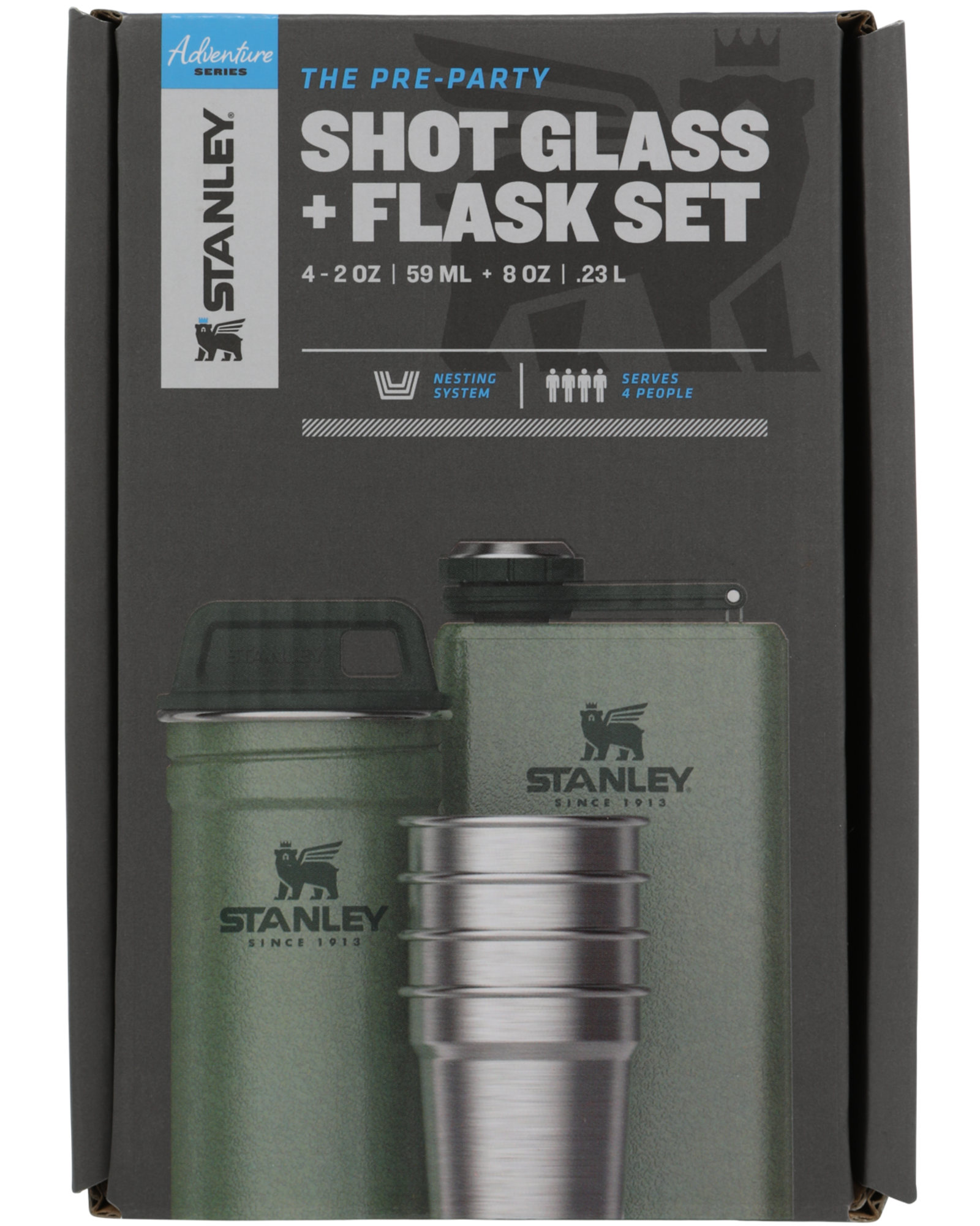 STANLEY The Pre-Party Shot Glass + Flask Set