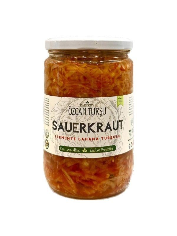 Acılı Sauerkraut - Fermente Lahana TurşusuAcılı Sauerkraut Turşusu