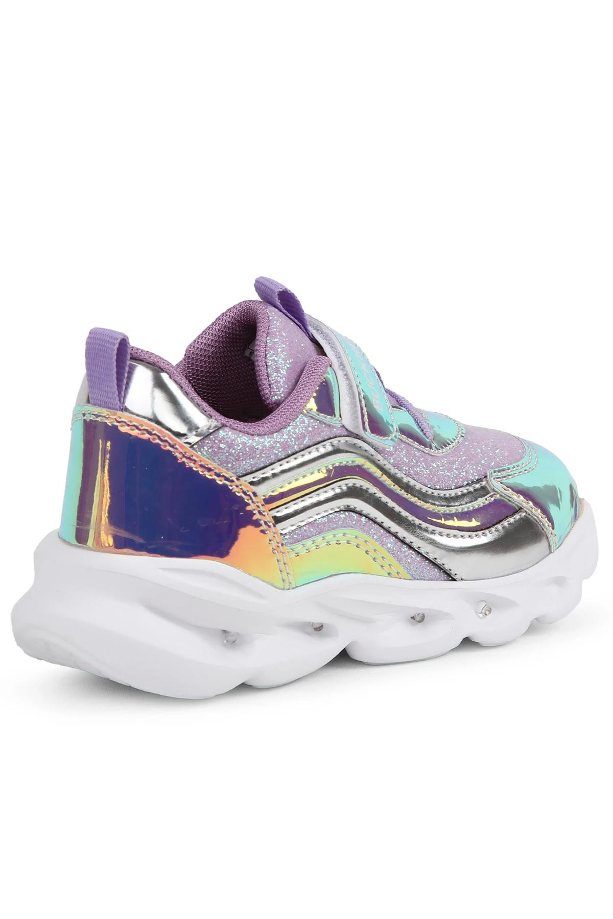 Buckhead Glossy Shiny Çocuk Spor Ayakkabı BUCK4430-BH087