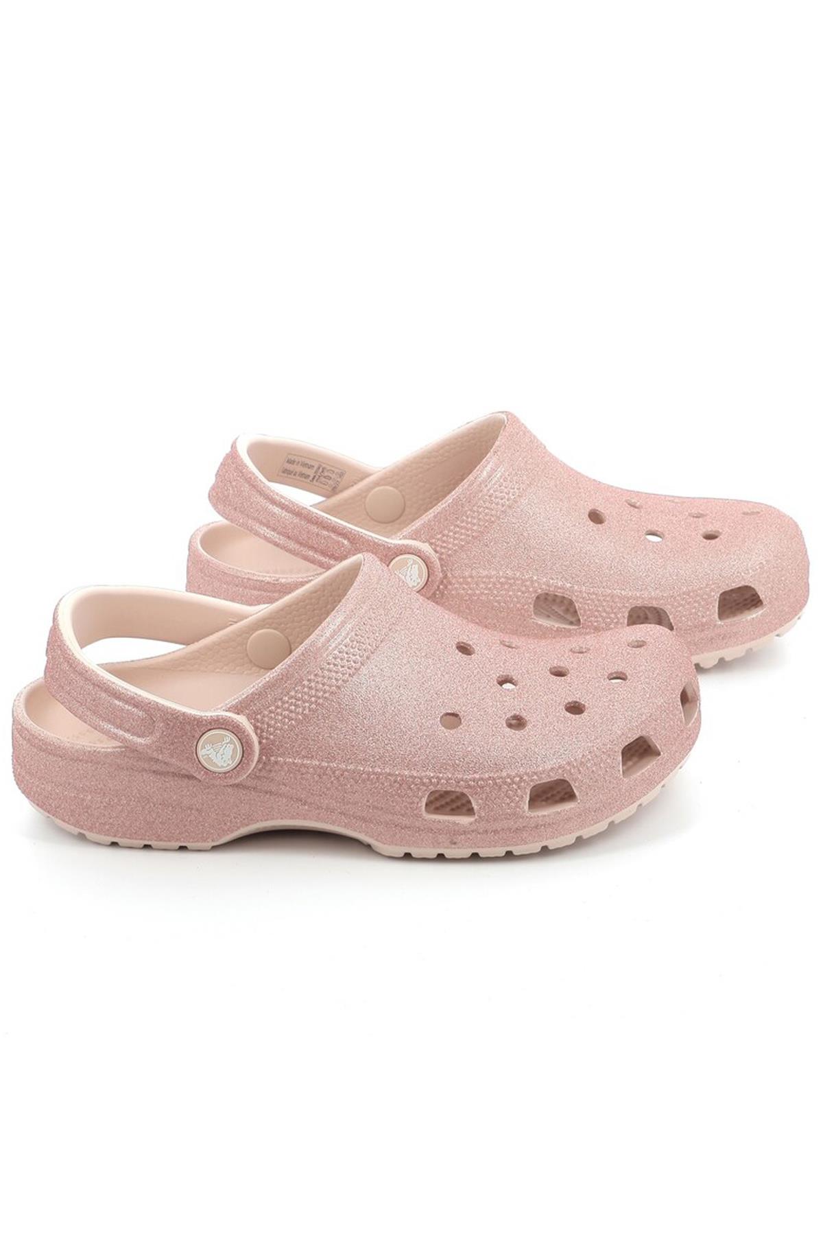 Crocs Classic Glitter Clog Unisex Sandalet 205942-6WV