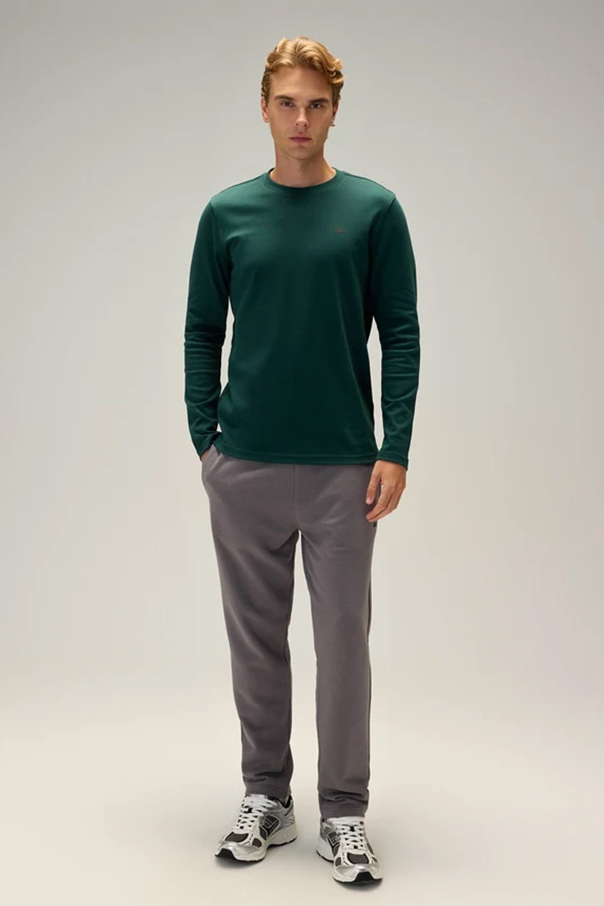 Ellesse Erkek Uzun Kollu Tişört 6WM5066-GRN