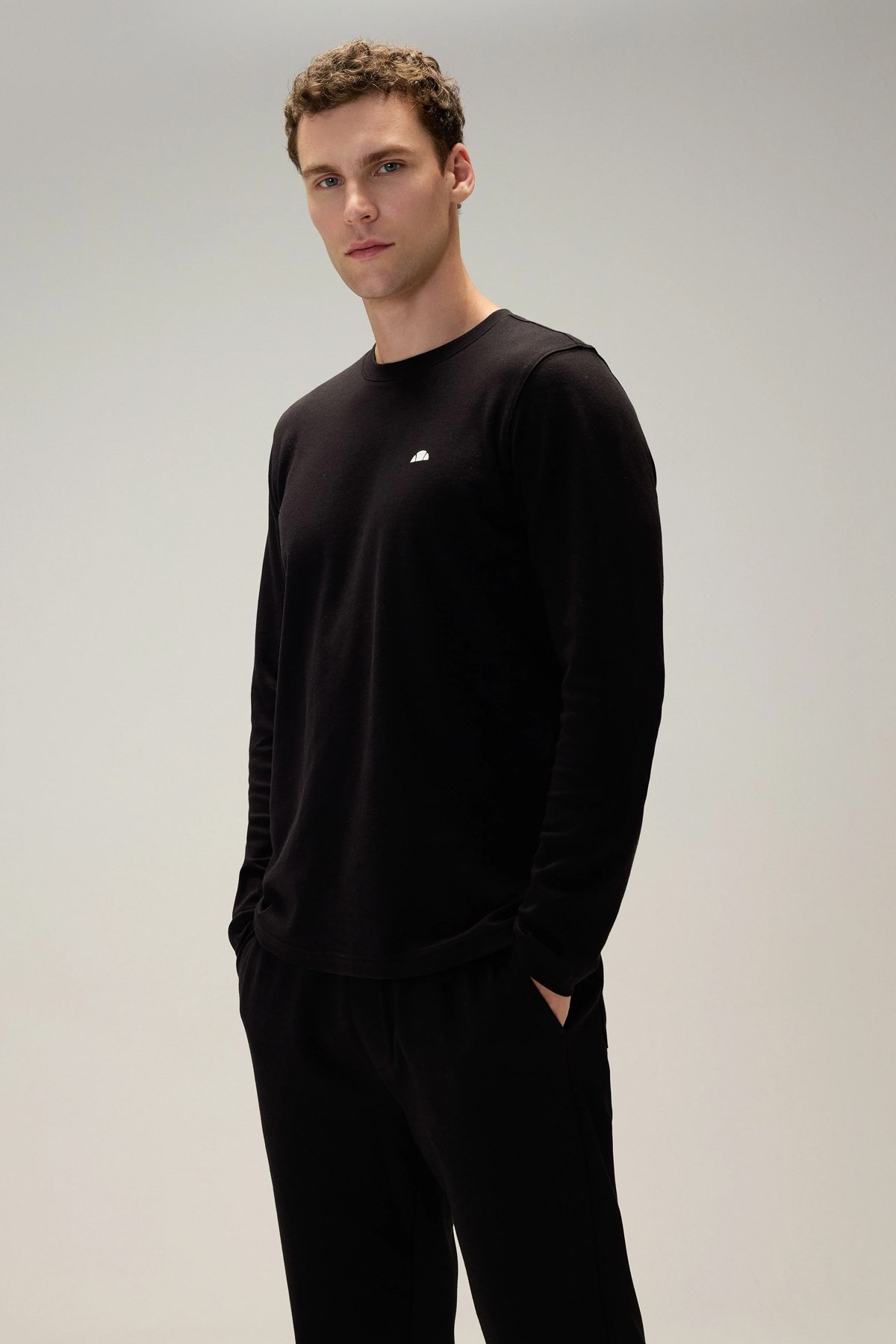 Ellesse Erkek Uzun Kollu Tişört 6WM5066-BK