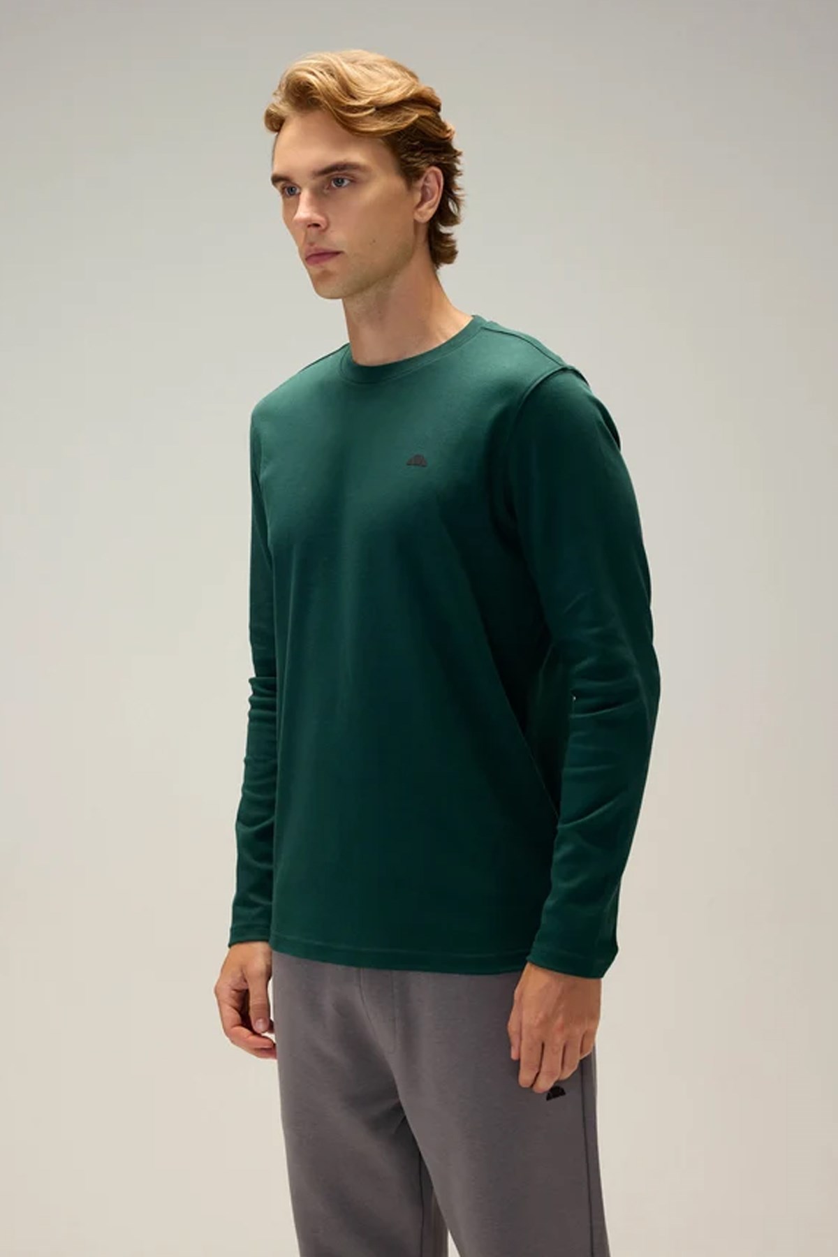 Ellesse Erkek Uzun Kollu Tişört 6WM5066-GRN