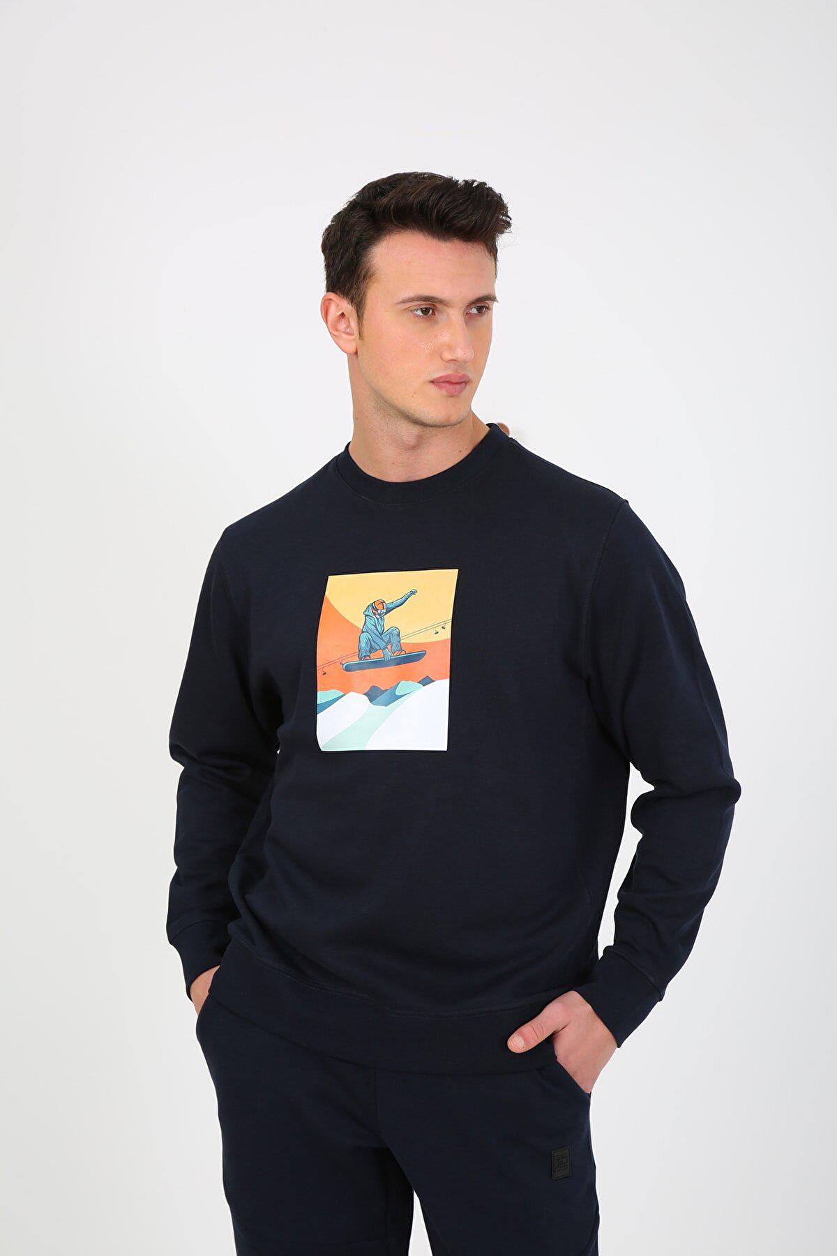 Esqudo Snowboard Erkek Sweatshirt ESWTP0006