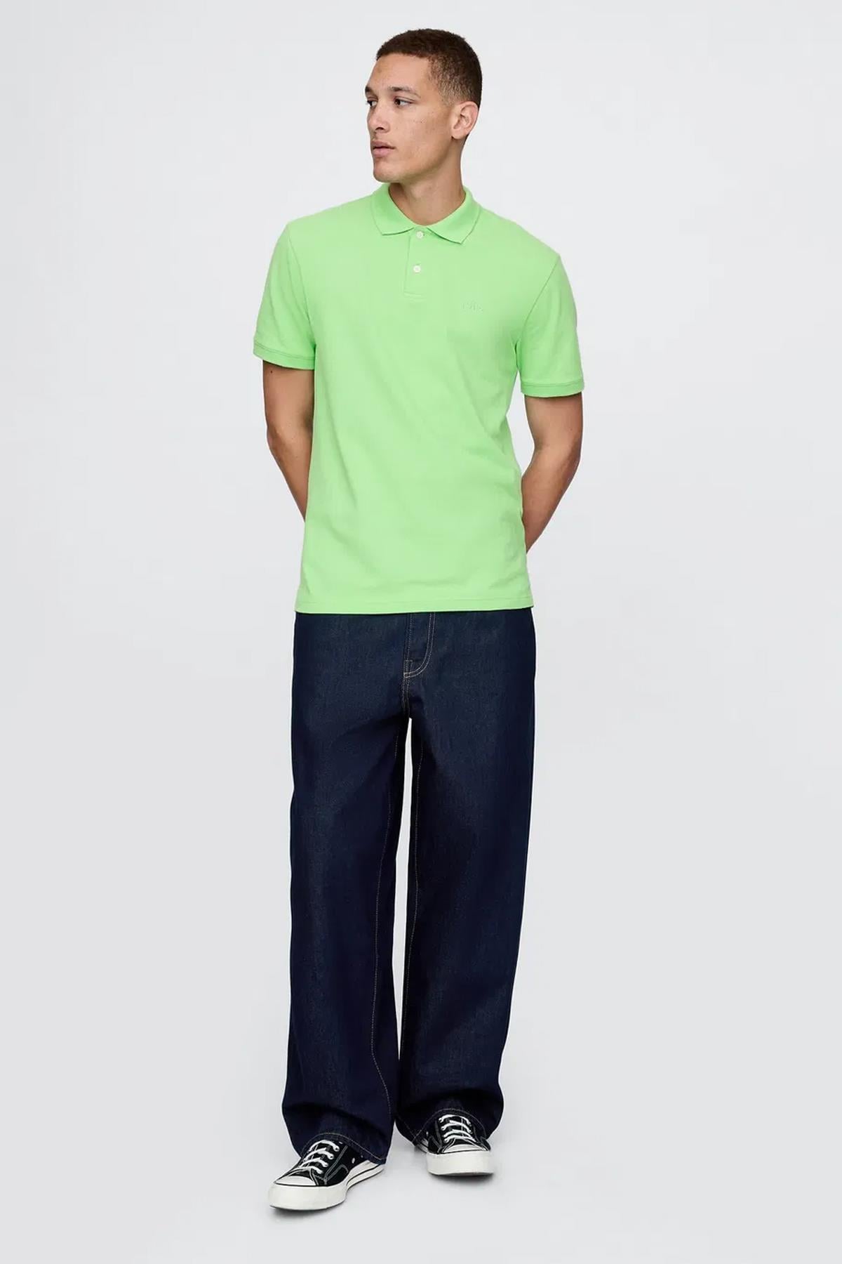 Gap Logo Erkek Polo Yaka Tişört