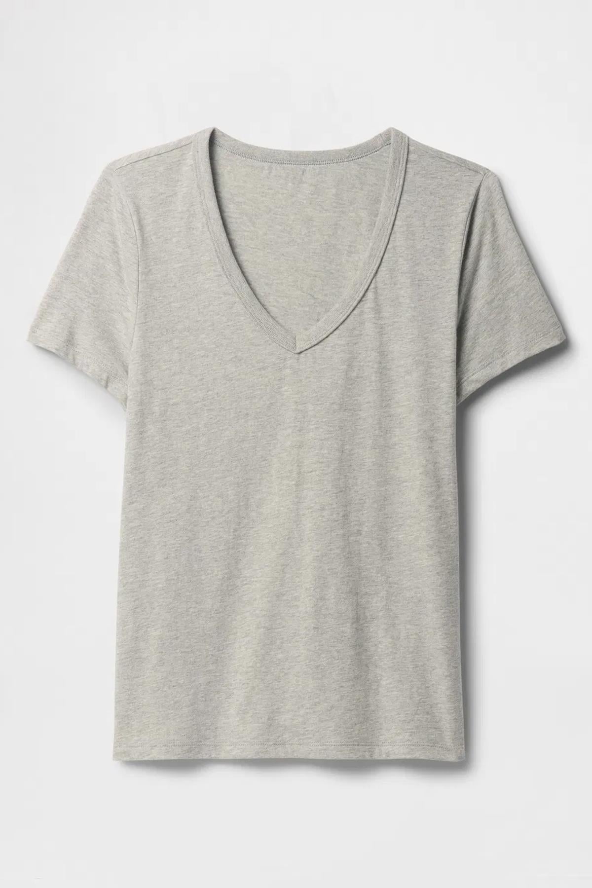 Gap V-SS Fav V Solid Kadın Tişört