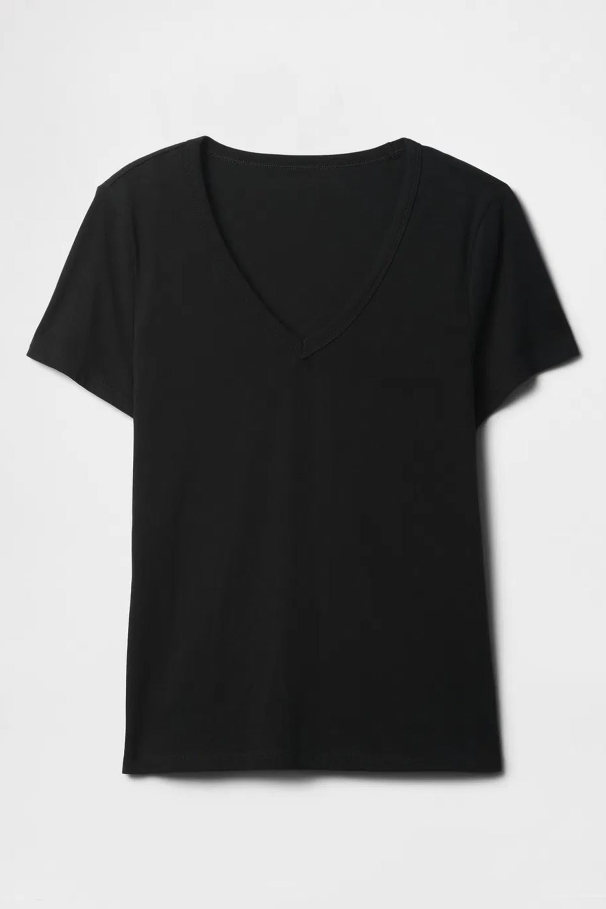 Gap V-SS Fav V Solid Kadın Tişört