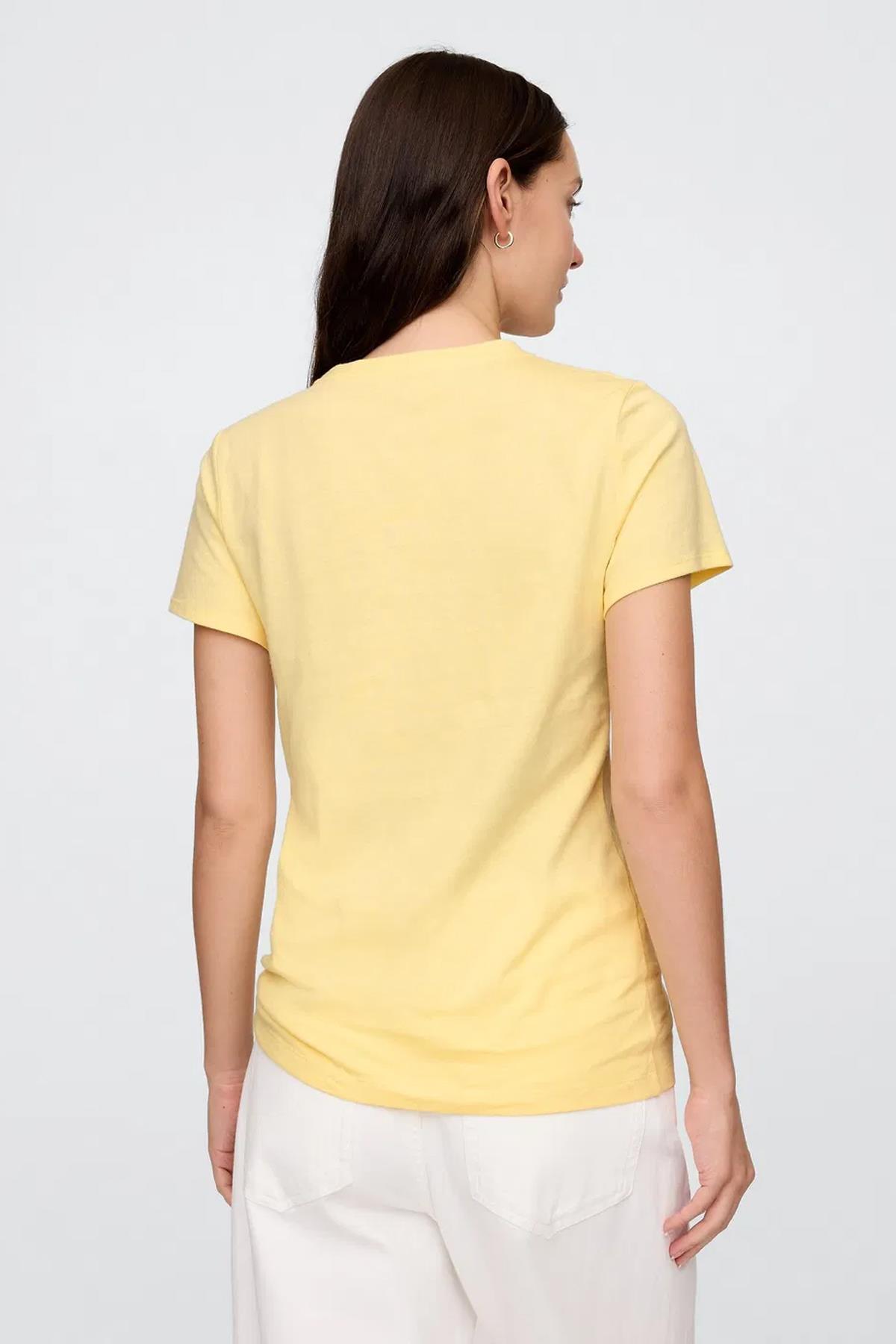 Gap V-SS Logo Classic Kadın Tişört