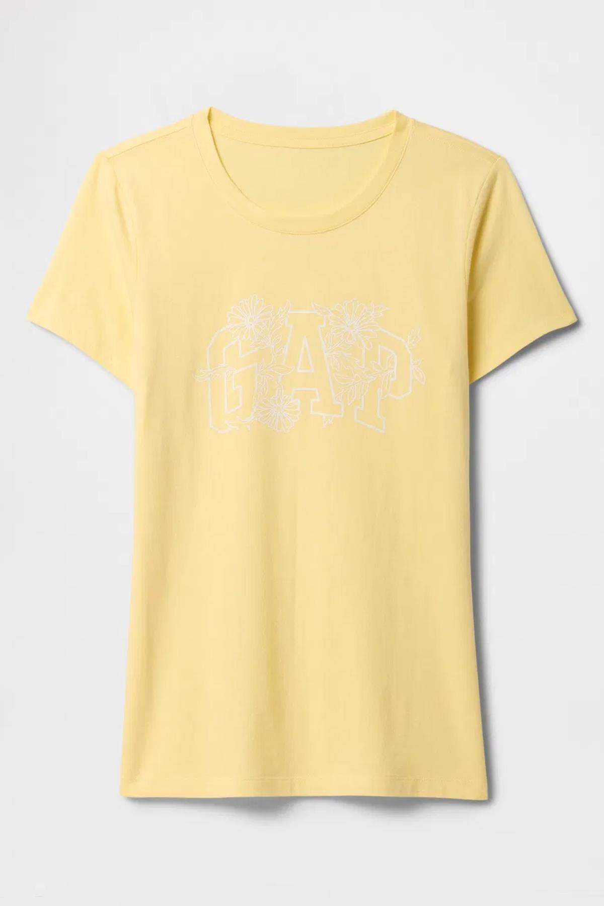 Gap V-SS Logo Classic Kadın Tişört