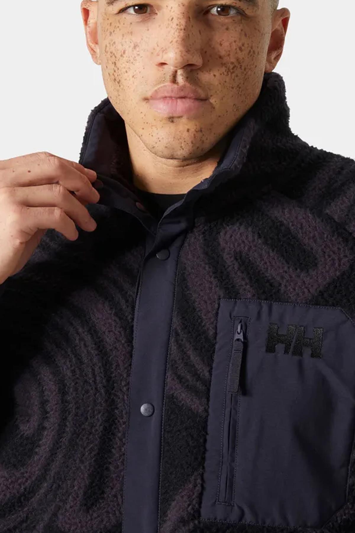 Helly Hansen Erkek Panorama Printed Pile Snap Mont