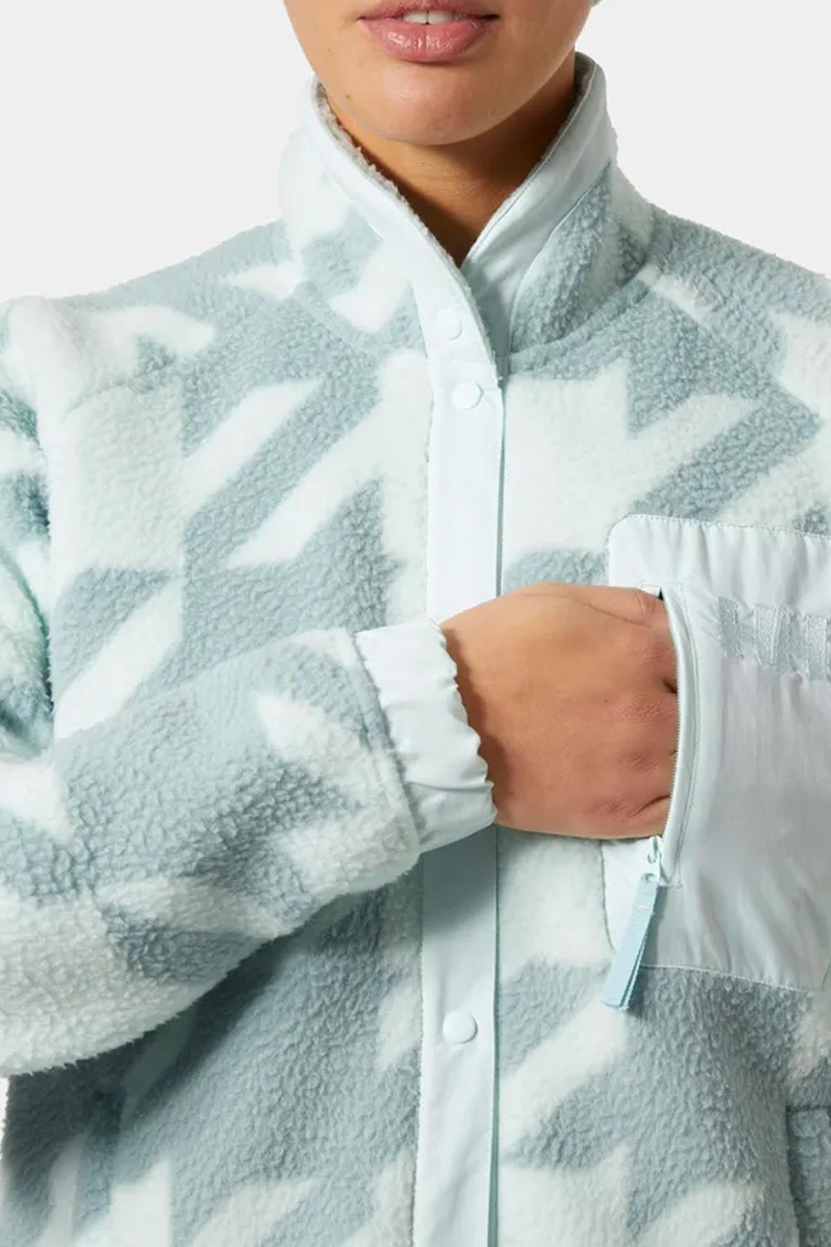 Helly Hansen Kadın Imperial Printed Pile Snap Mont