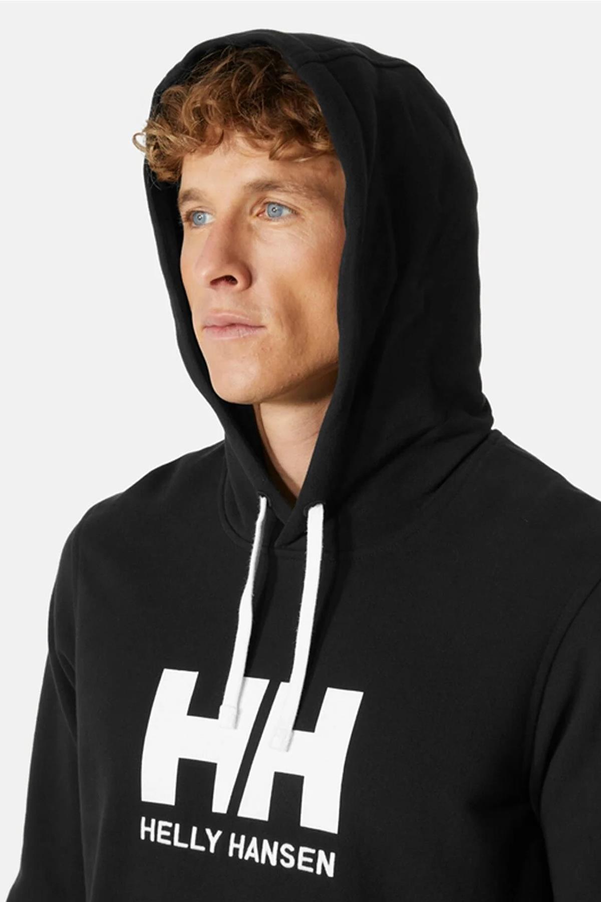 Helly Hansen Logo Kapüşonlu Erkek Sweatshirt HHA.33977 990