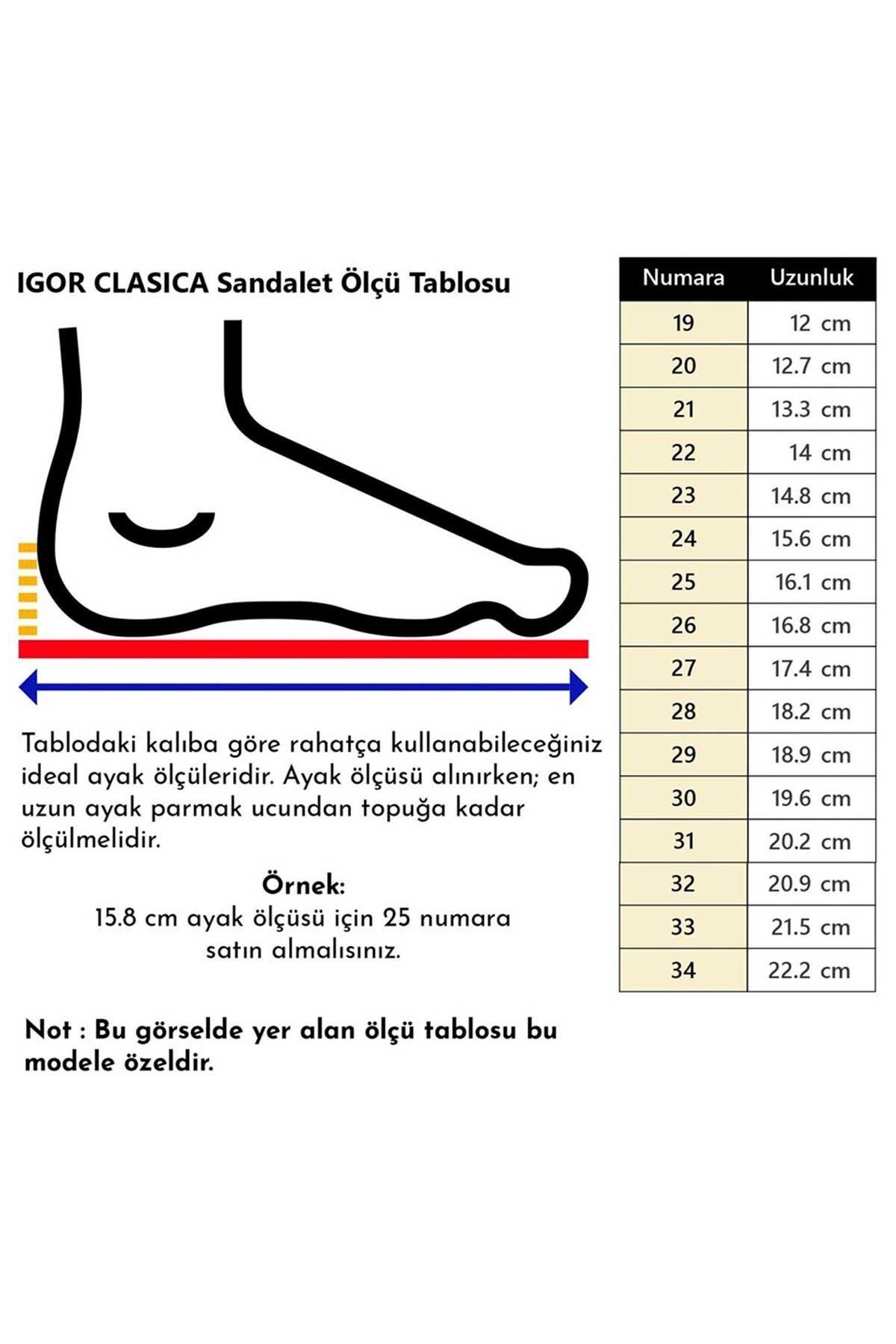 Igor Clasica Cristal Çocuk Sandalet S10329-387
