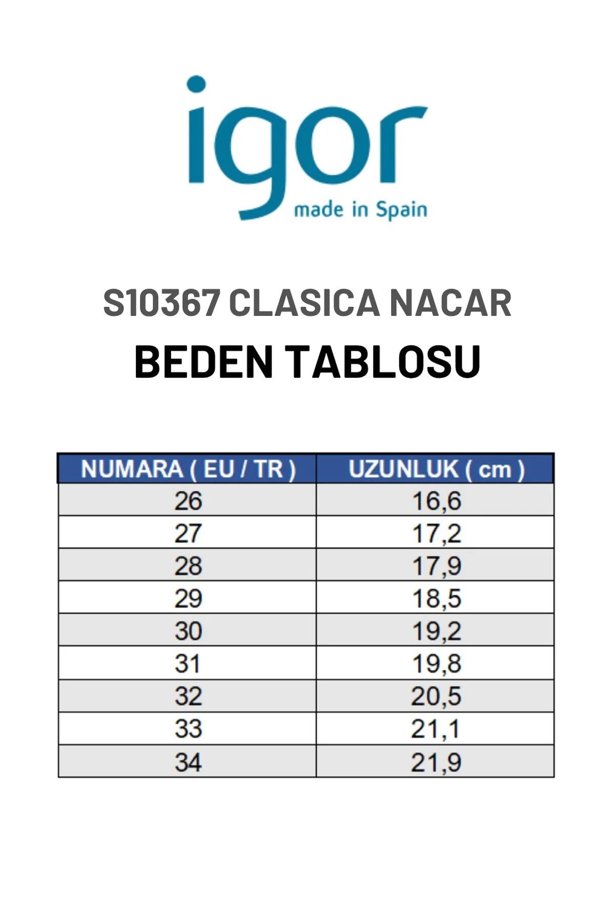 Igor Clasica Nacar Çocuk Sandalet S10367-388
