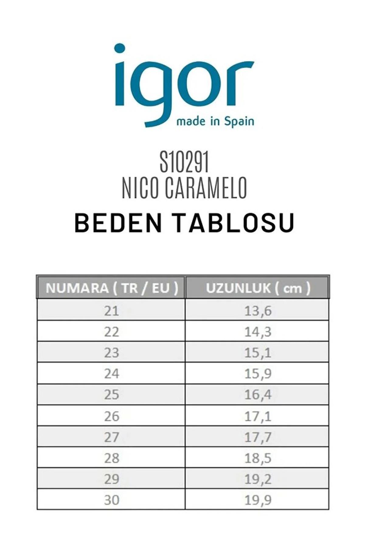 Igor Nico Caramelo Çocuk Sandalet  S10291-079