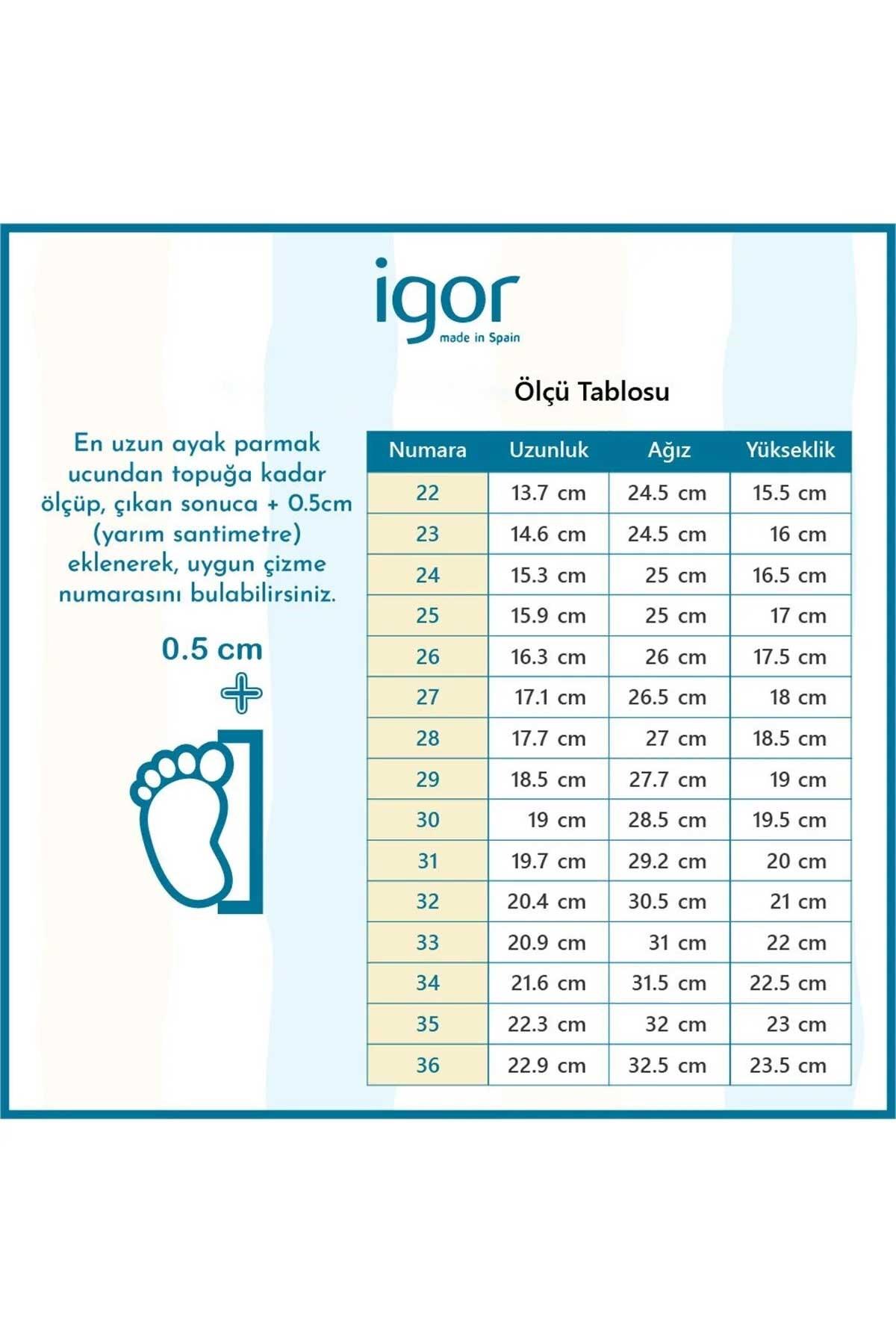 Igor Splash Dk Çocuk Yağmur Çizmesi W10292-Tej