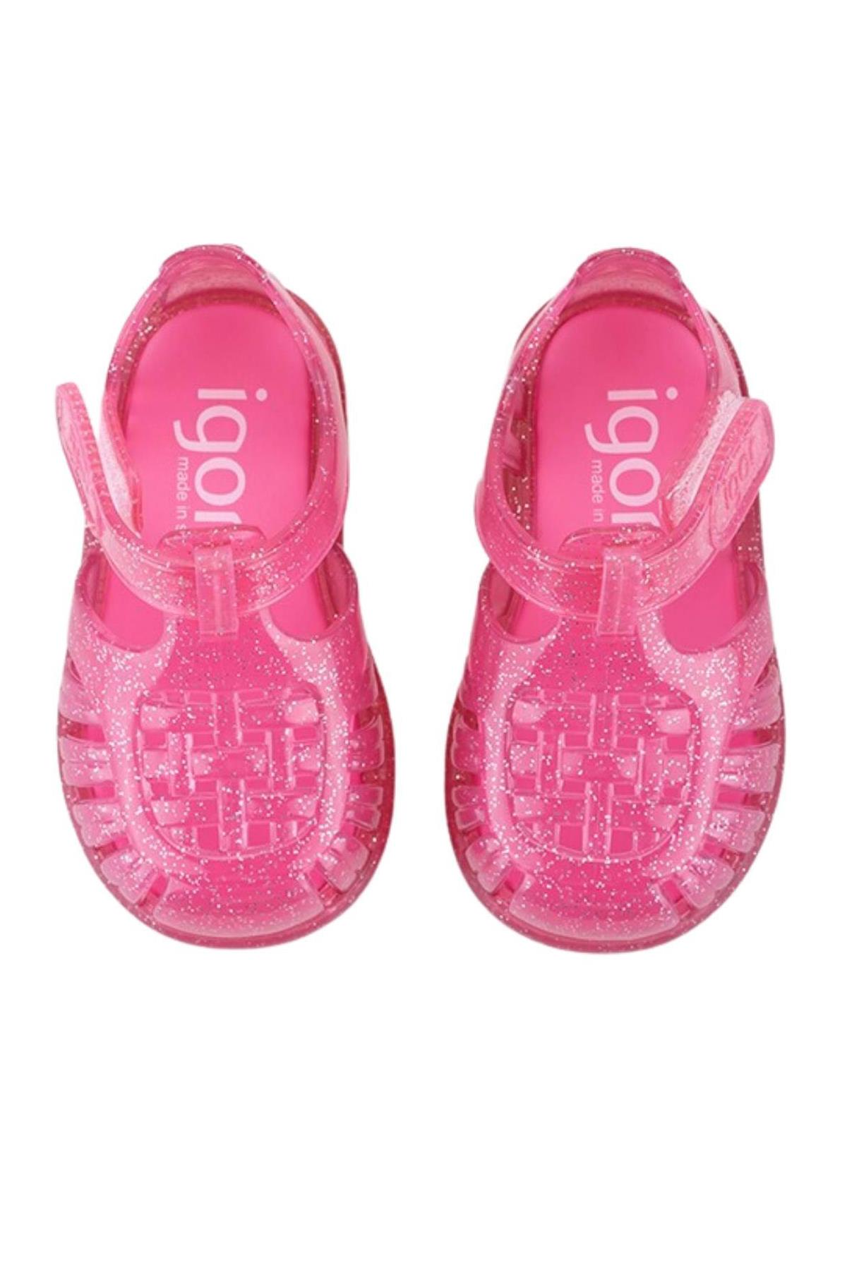 Igor Tobby Gloss Glitter Çocuk Sandalet  S10308-057
