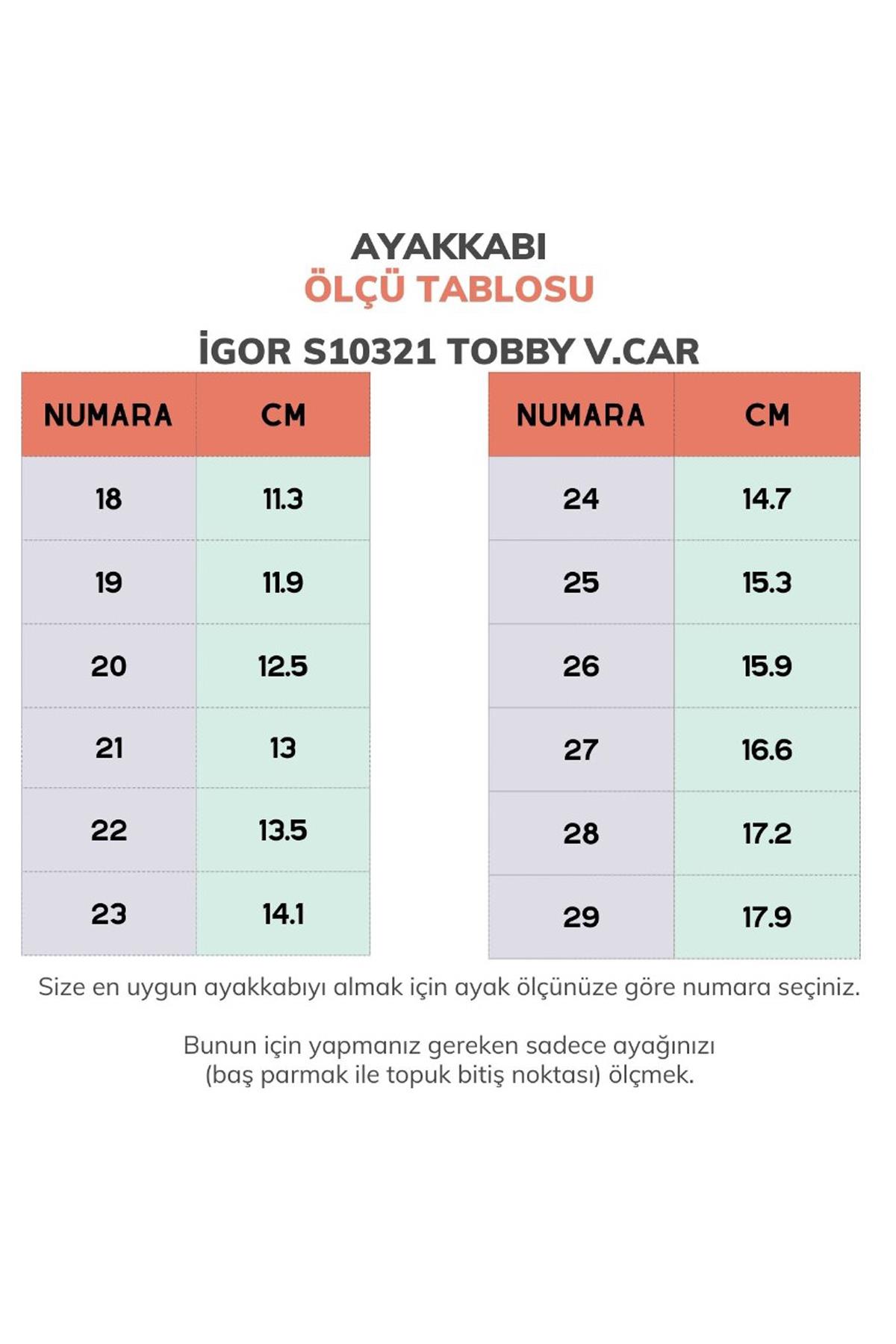 Igor Tobby V. Car Çocuk Sandalet  S10321-032
