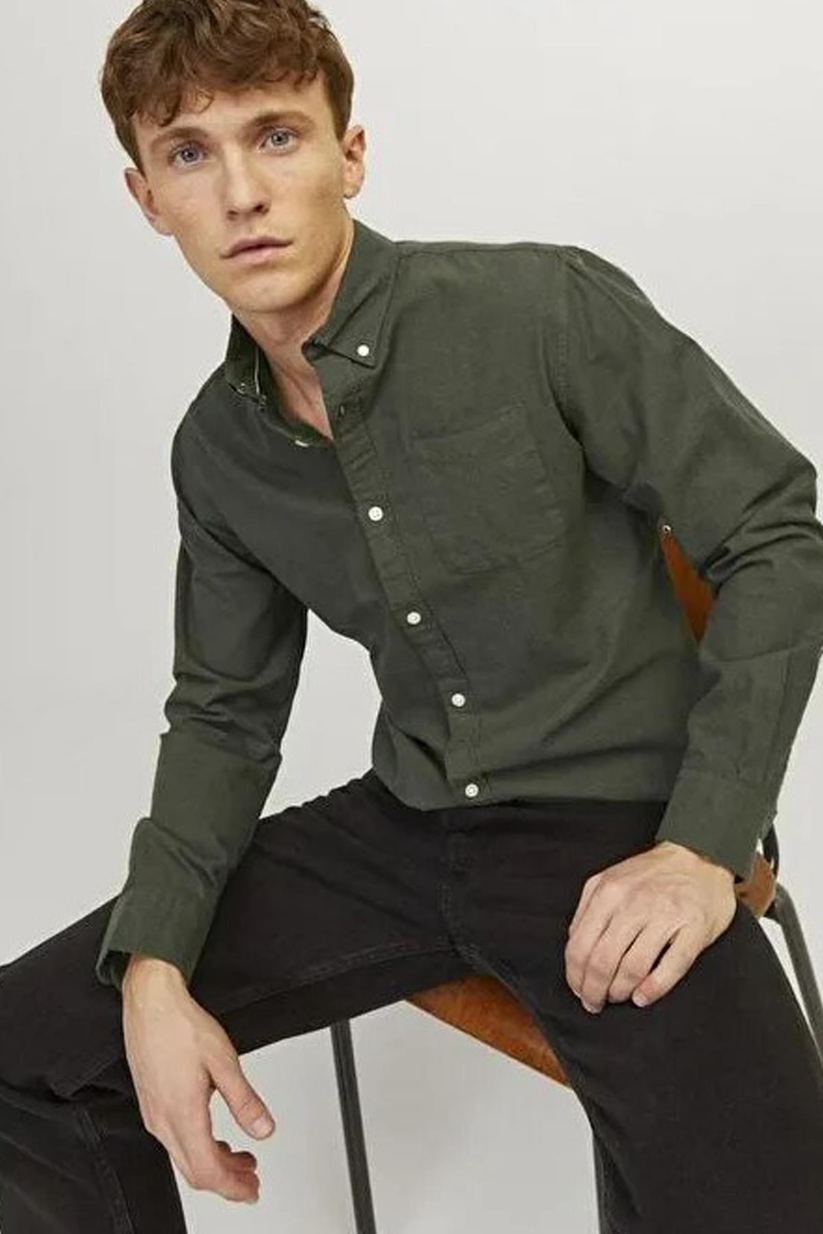 Jack & Jones Jjeoxford Erkek Gömlek 12182486