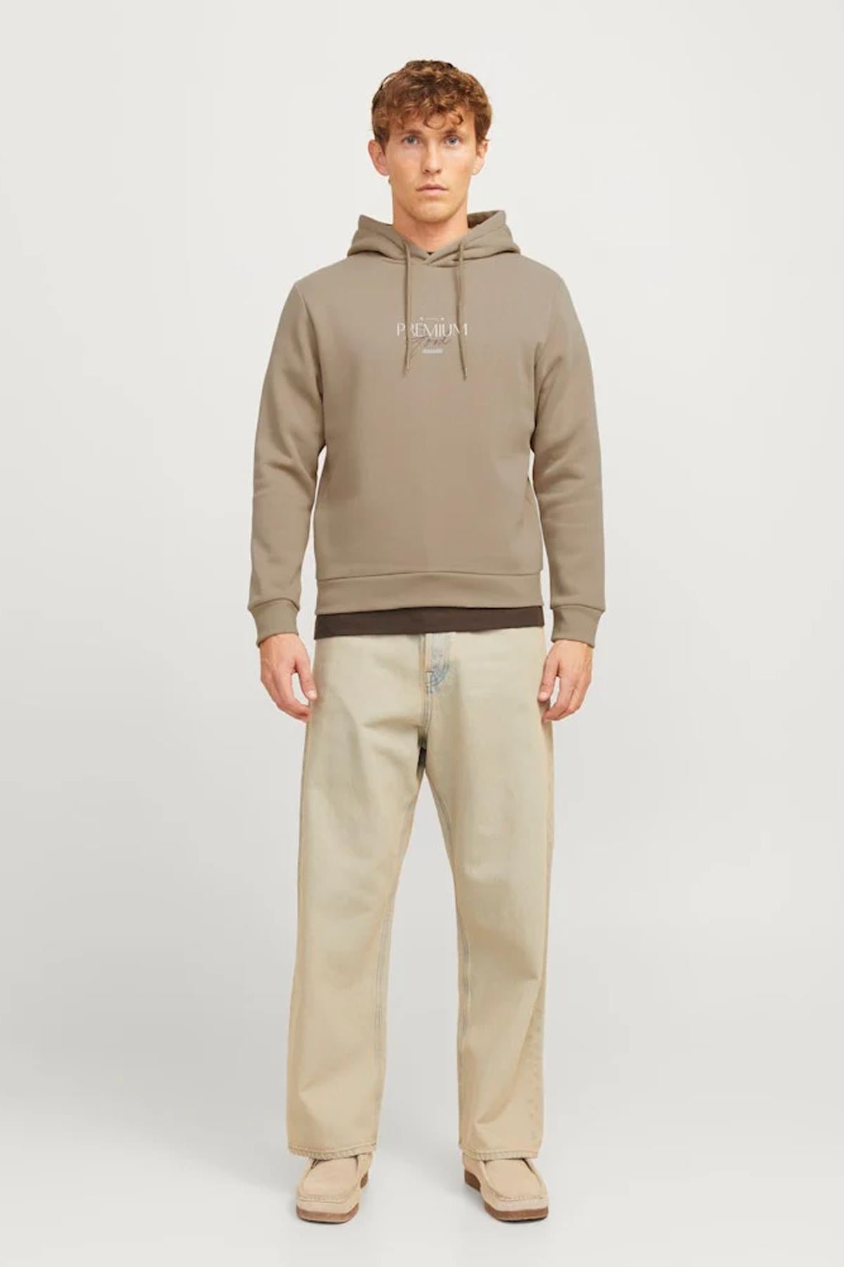 Jack & Jones Jprblaharold Kapüşonlu Erkek Sweat 12271193