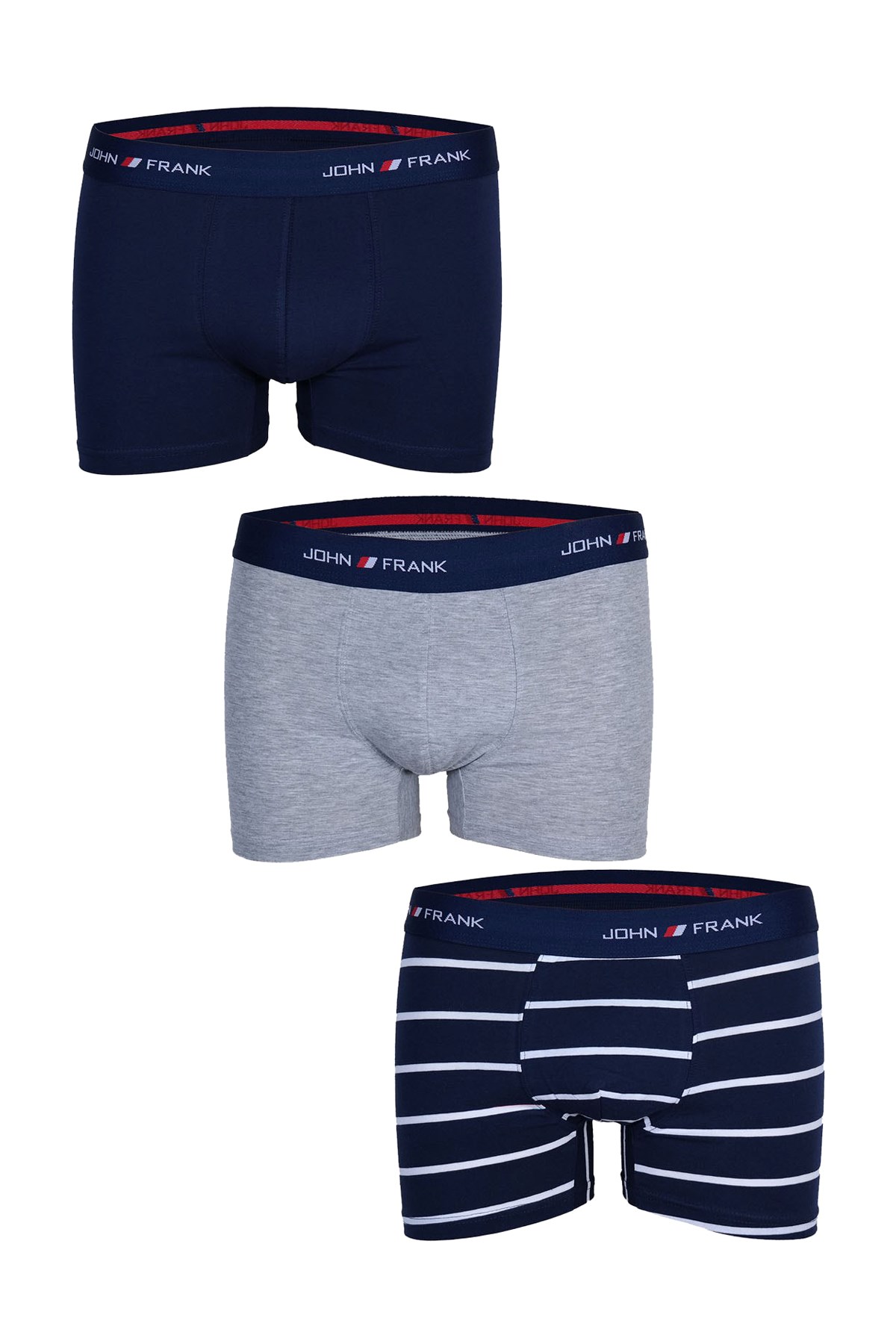 John Frank Üçlü Erkek Boxer JF3B04