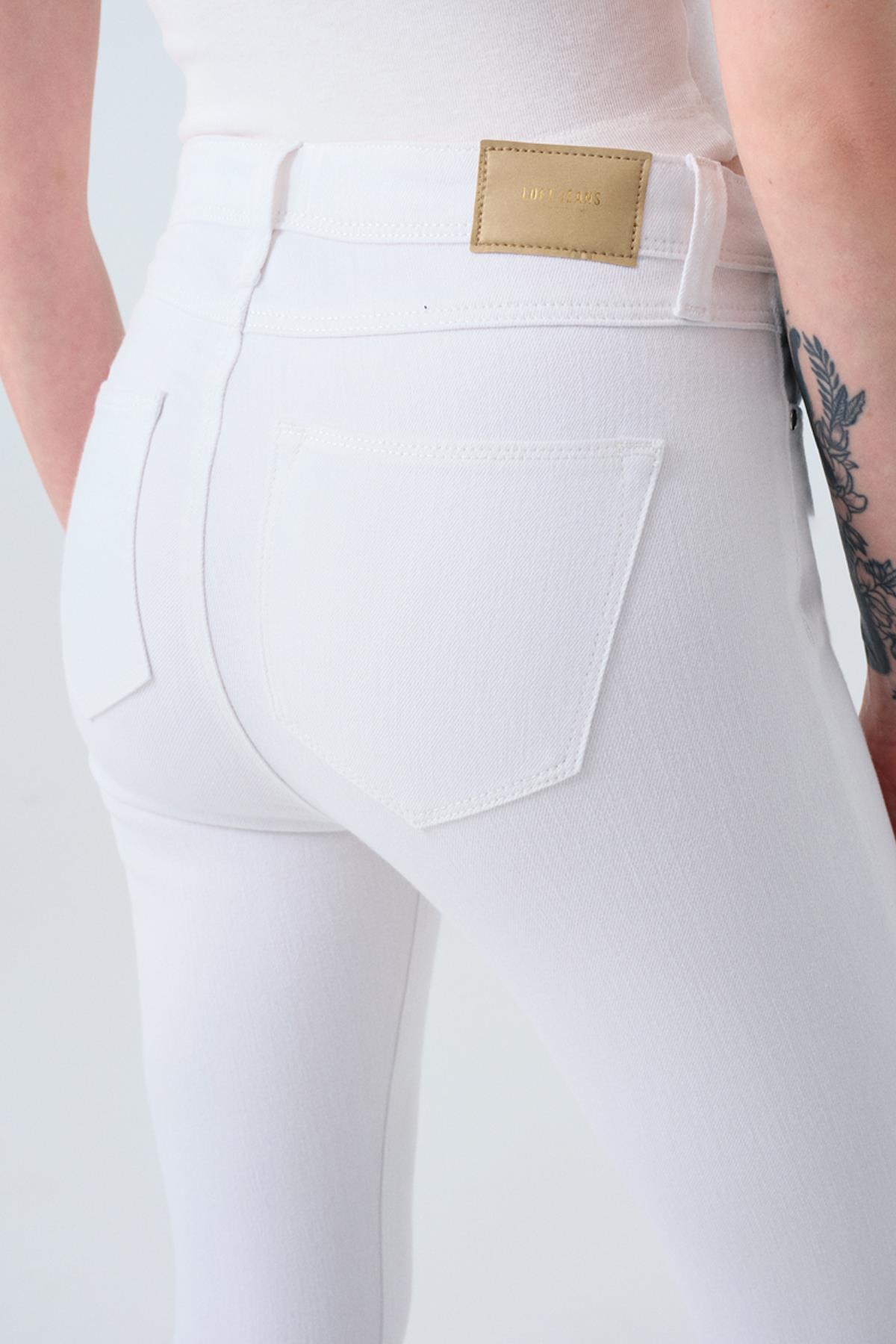 Loft Natalie Julia White Kadın Pantolon Lf2032465