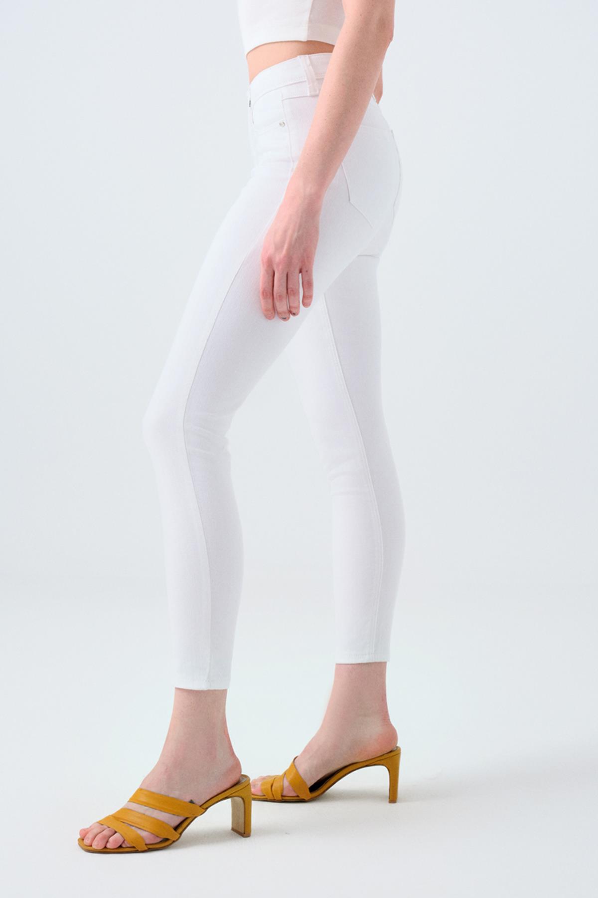 Loft Natalie Julia White Kadın Pantolon Lf2032465
