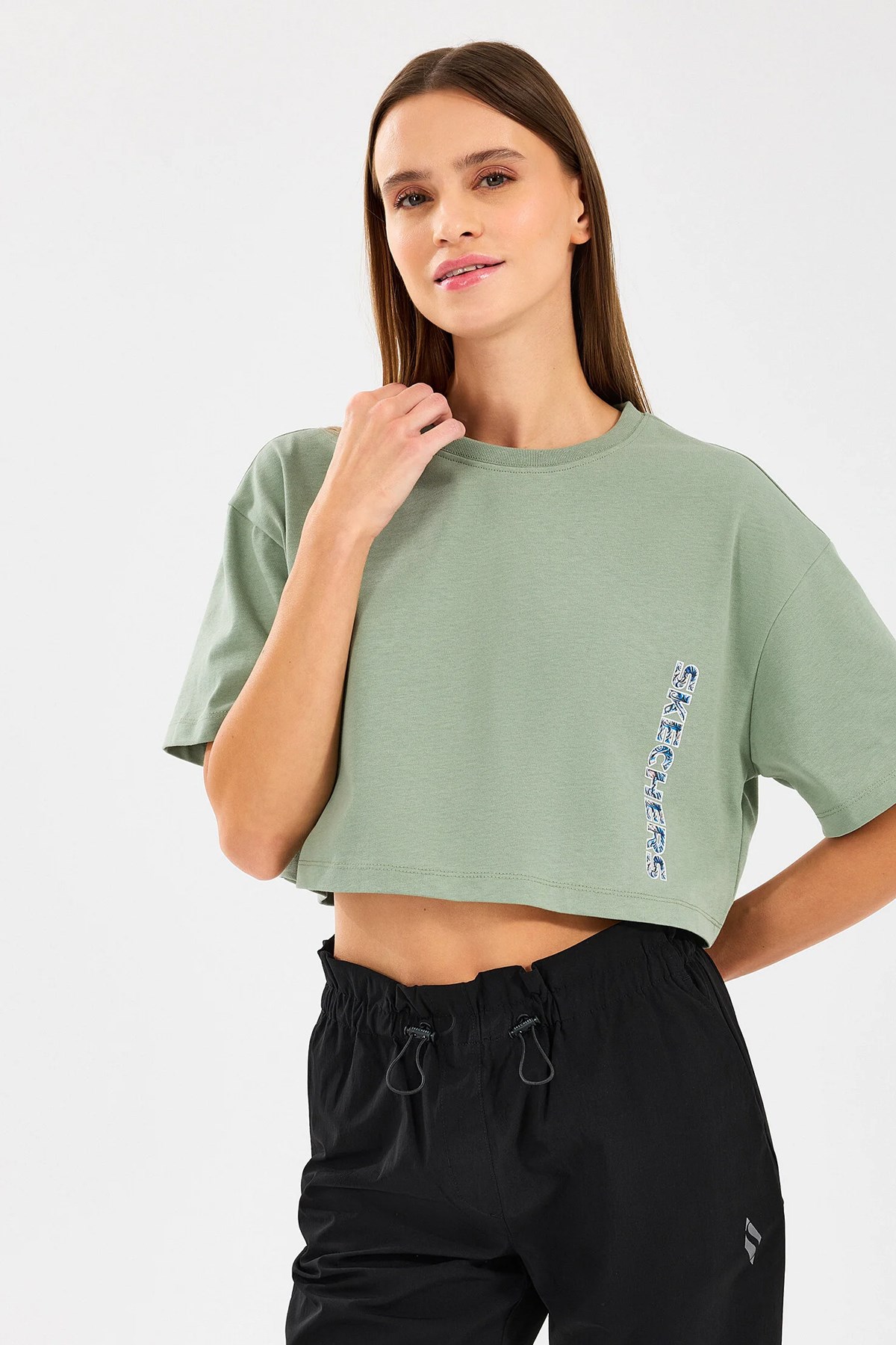 Skechers Crop Fit Kadın Tişört S2510145-306