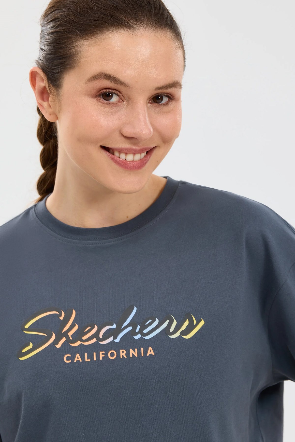 Skechers Crop Graphic Kadın Tişört S2610054-3998