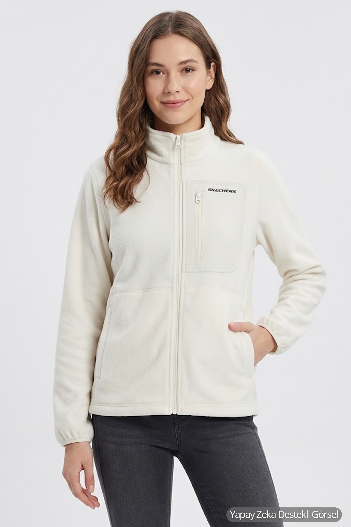 Skechers Full Zip Polar Kadın Ceket S2620082-3855