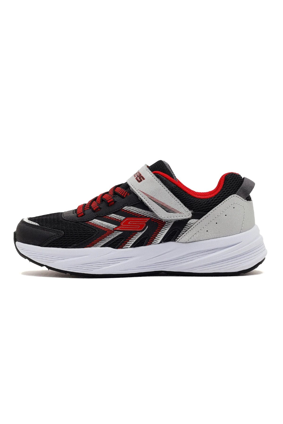 Skechers Microspec Tread Çocuk Spor Ayakkabı 404115L BKSR