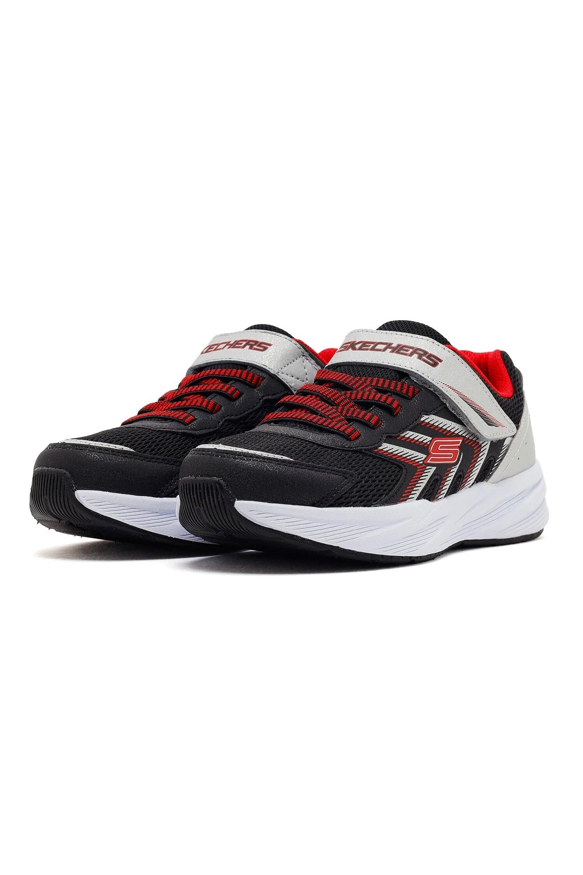 Skechers Microspec Tread Çocuk Spor Ayakkabı 404115L BKSR