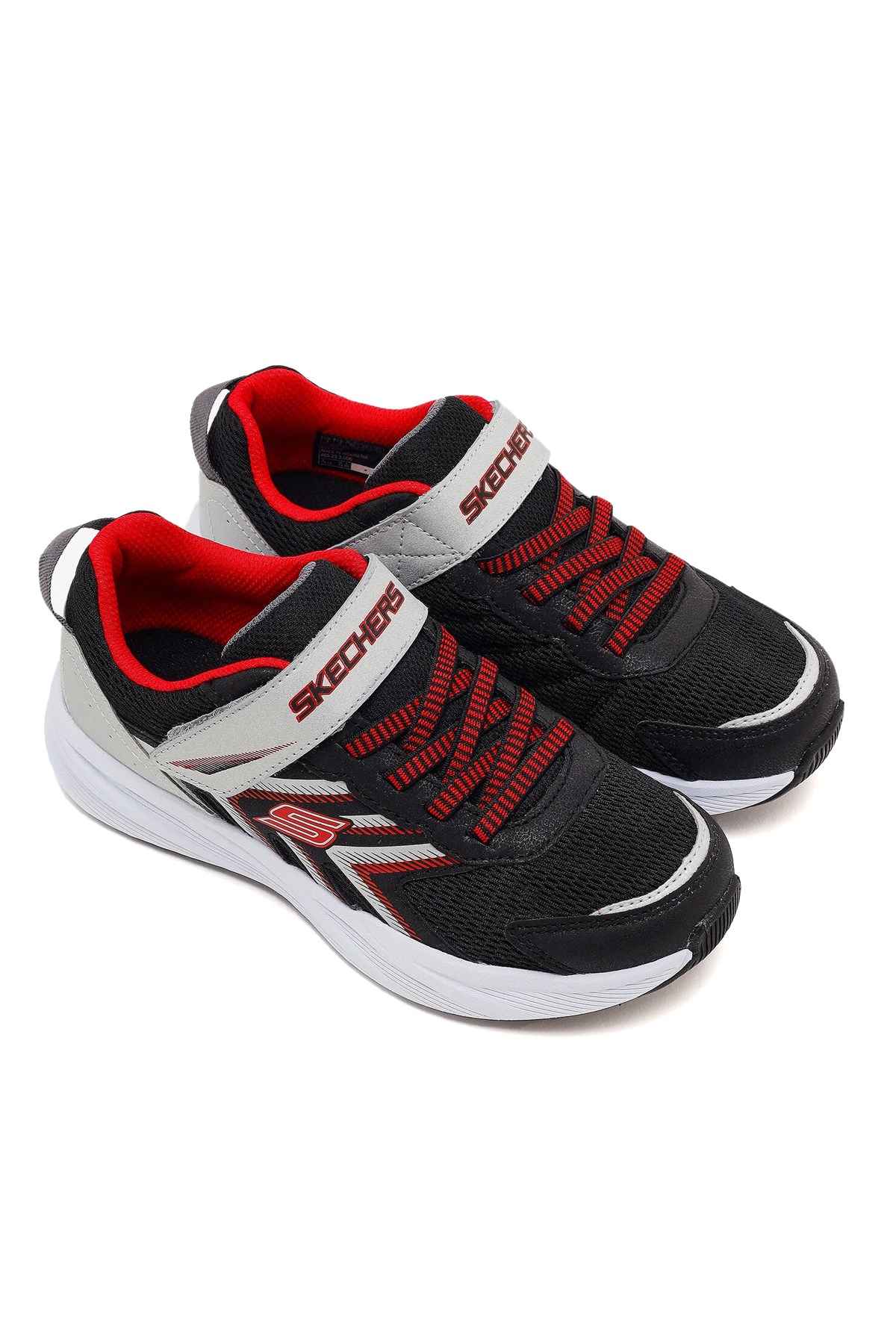 Skechers Microspec Tread Çocuk Spor Ayakkabı 404115L BKSR