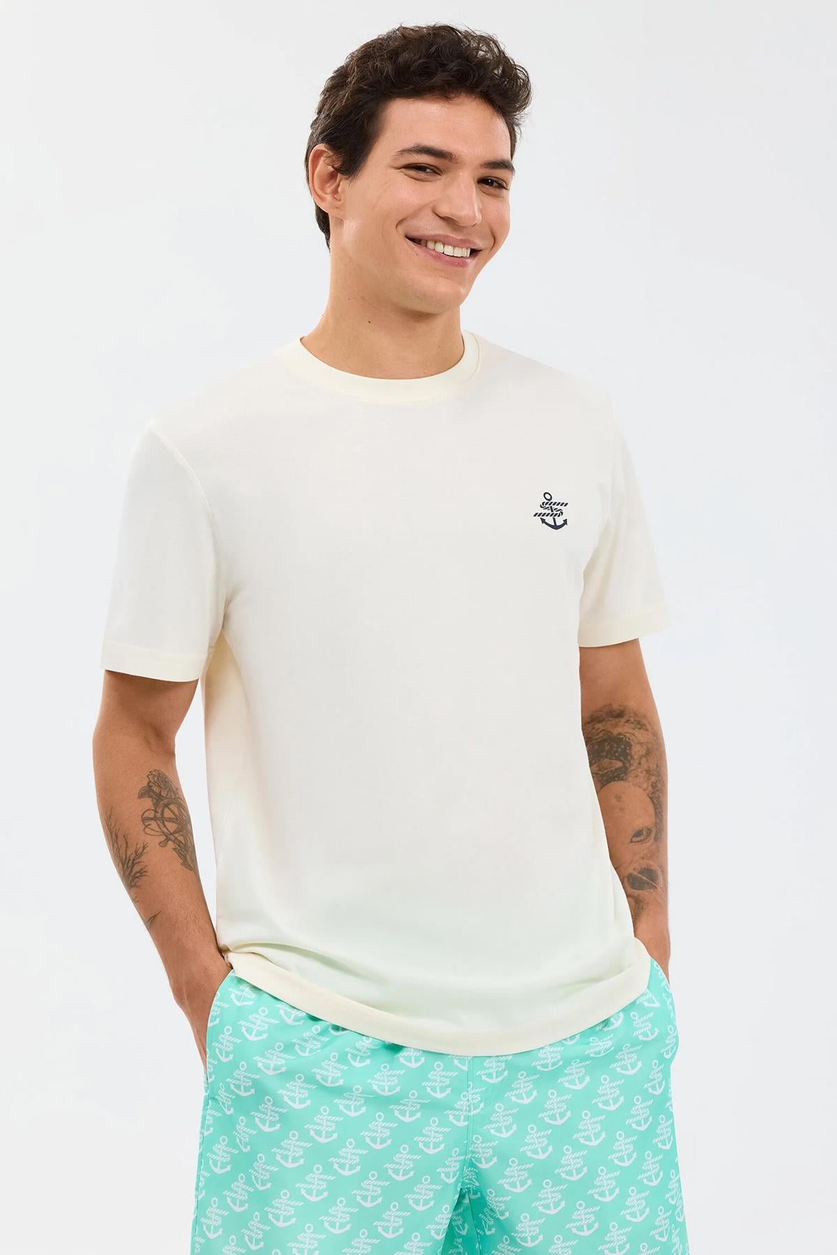 Skechers Regular Fit Erkek Tişört S2610117-3855