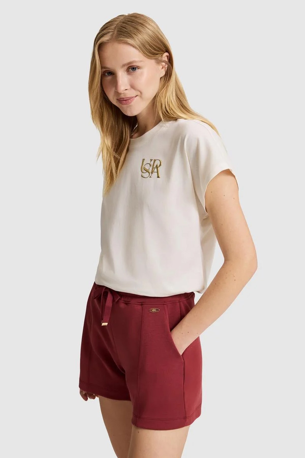 U.S. Polo Assn. Kadın Tişört 50322100-VR256