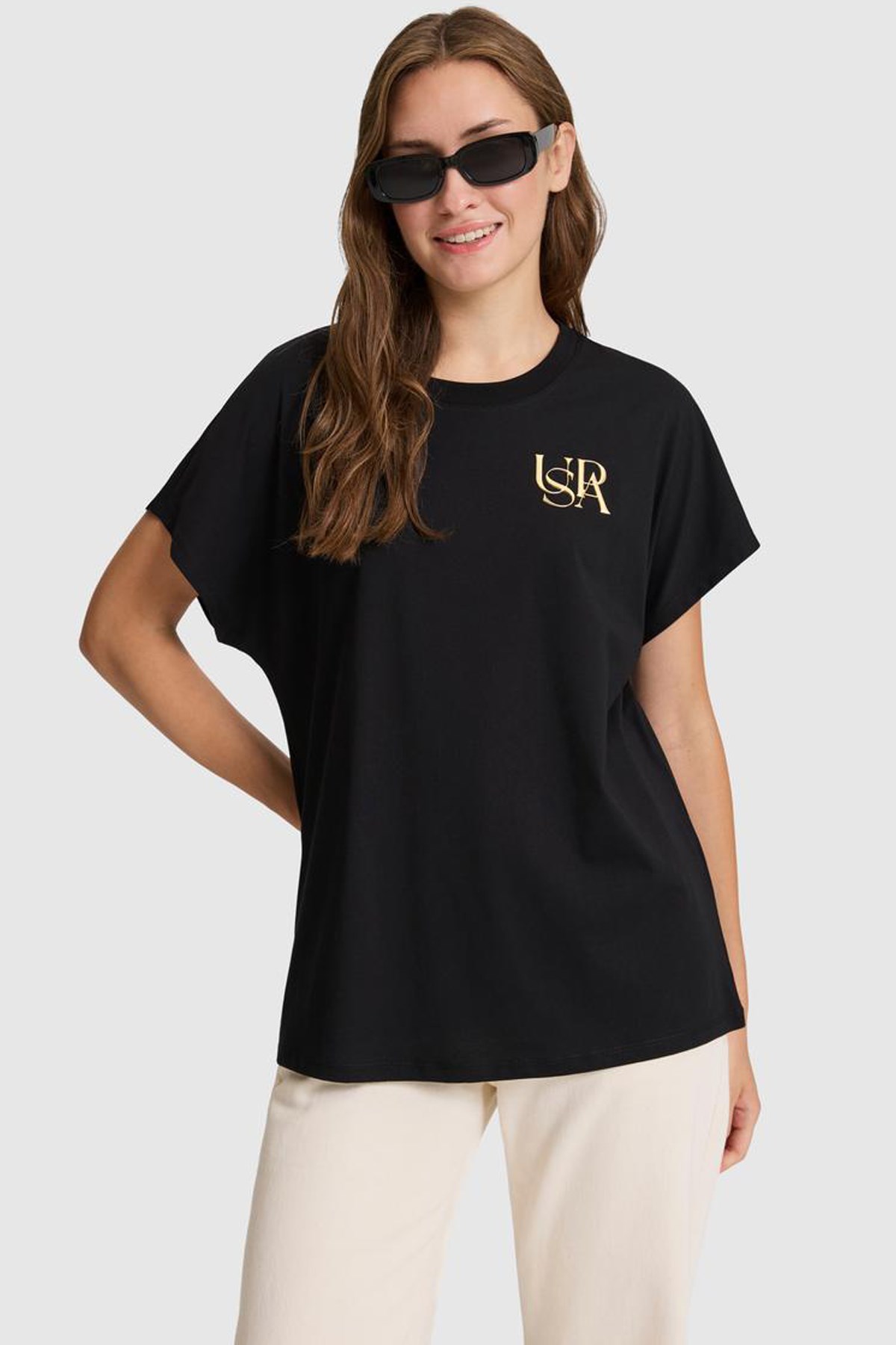 U.S. Polo Assn. Kadın Tişört 50322100-VR046
