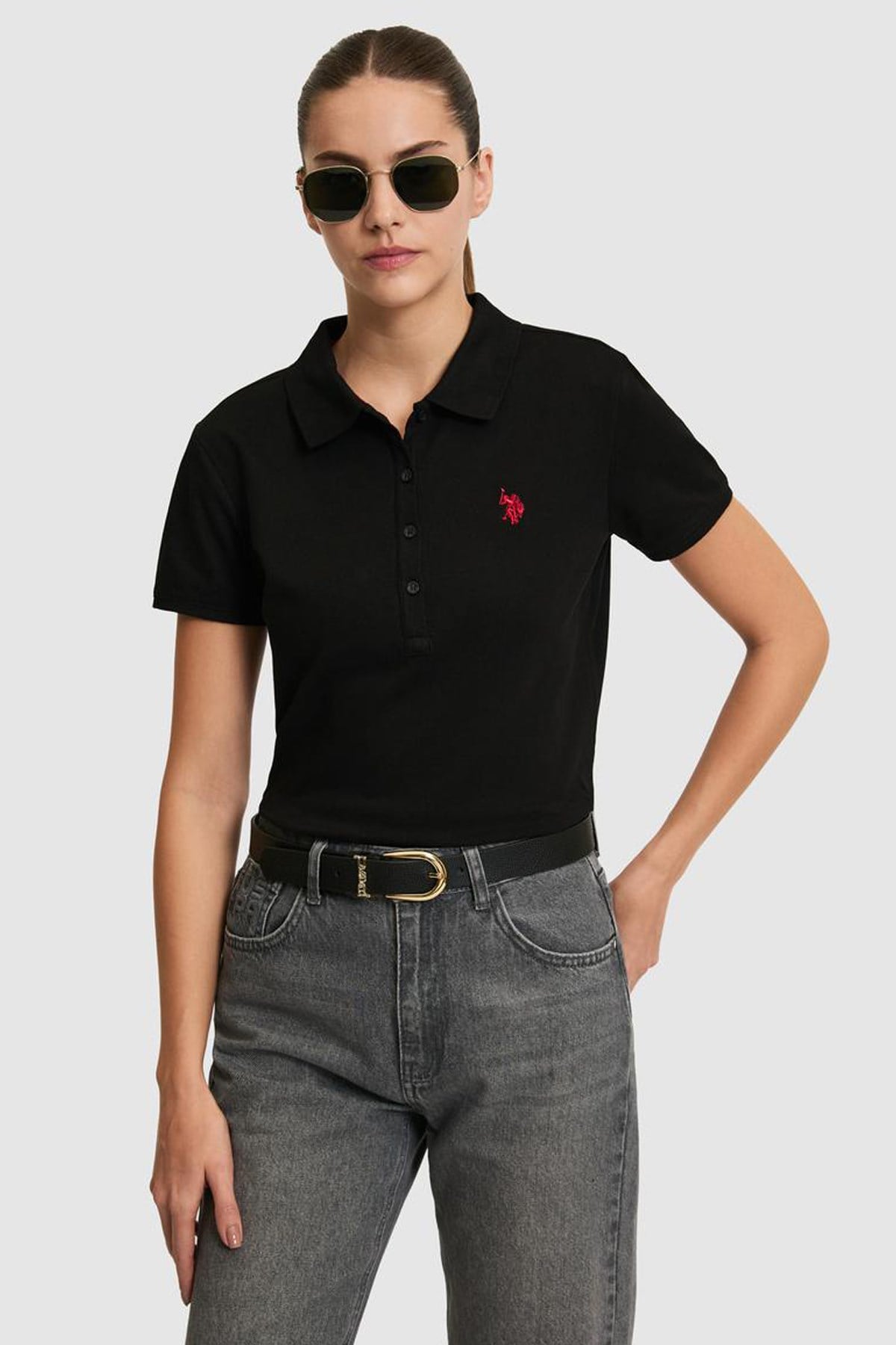 U.S. Polo Assn. Kadın Tişört 50321818-VR046