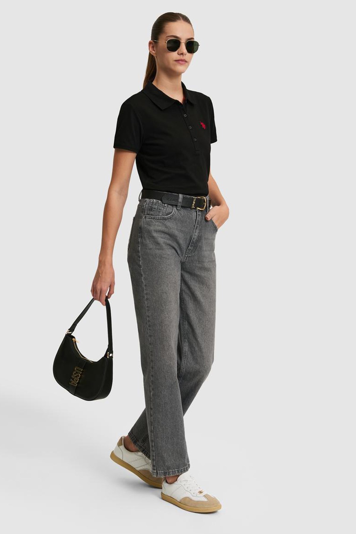 U.S. Polo Assn. Kadın Tişört 50321818-VR046
