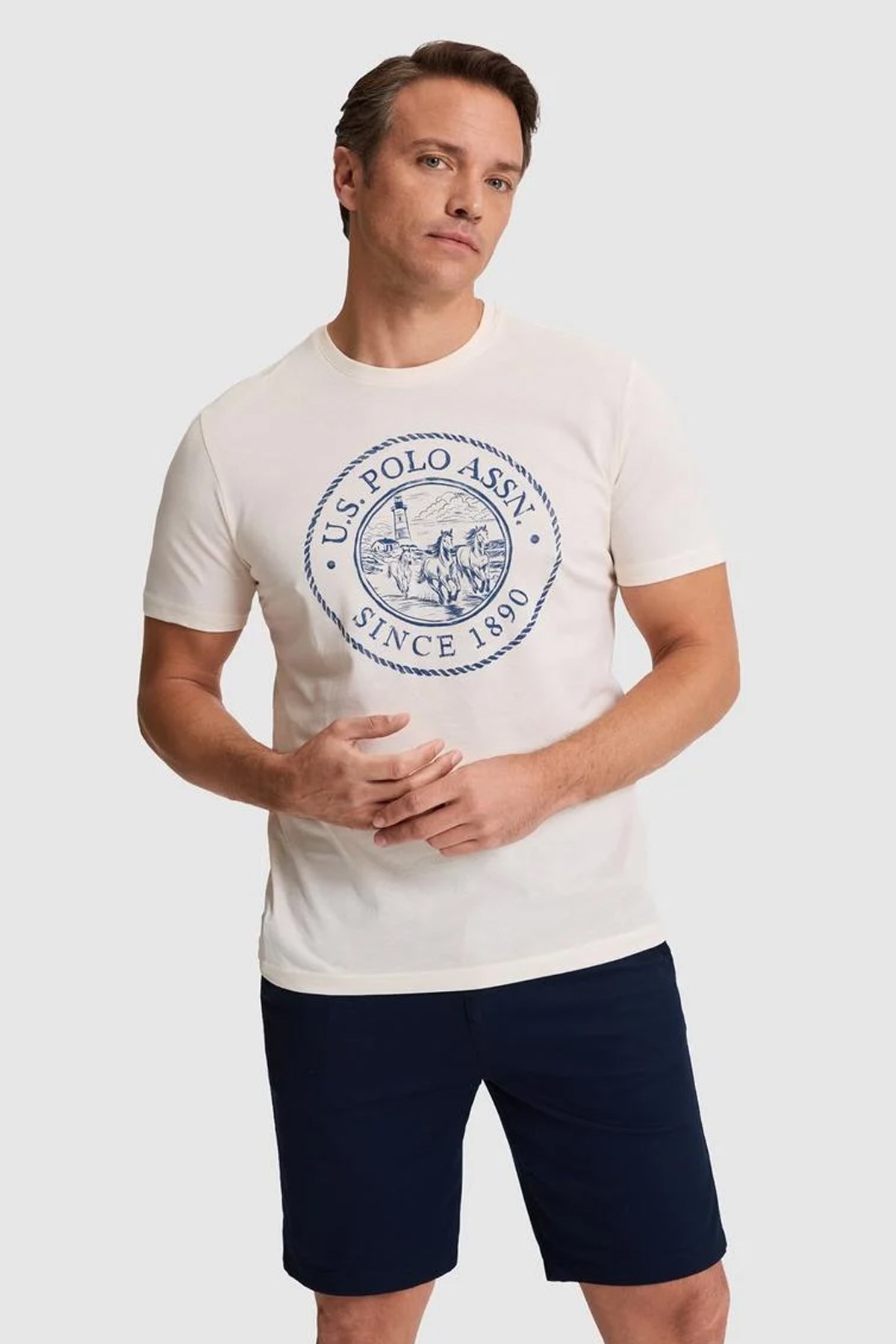 U.S. Polo Assn. Erkek Tişört 50322495-VR071