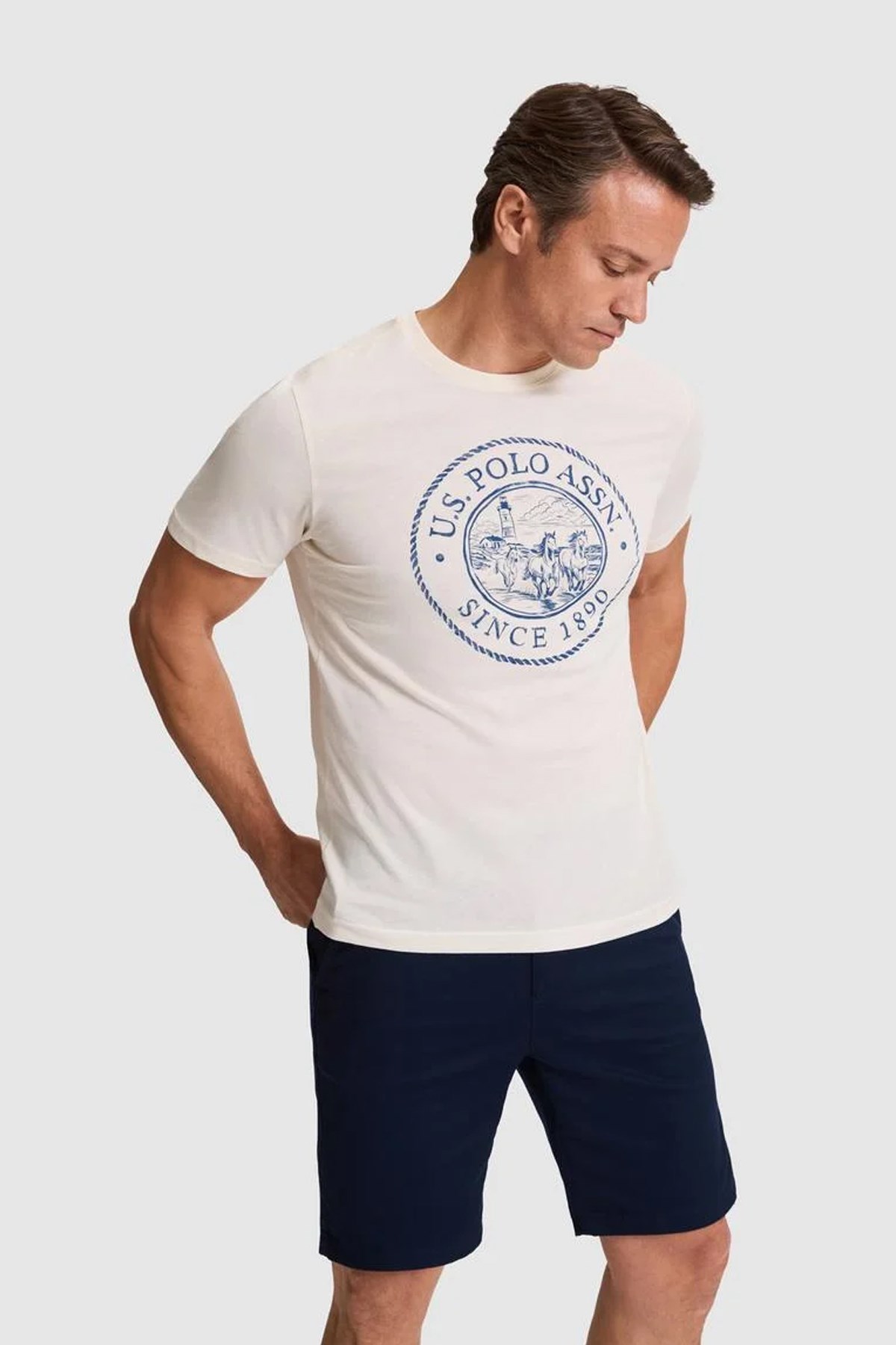 U.S. Polo Assn. Erkek Tişört 50322495-VR071