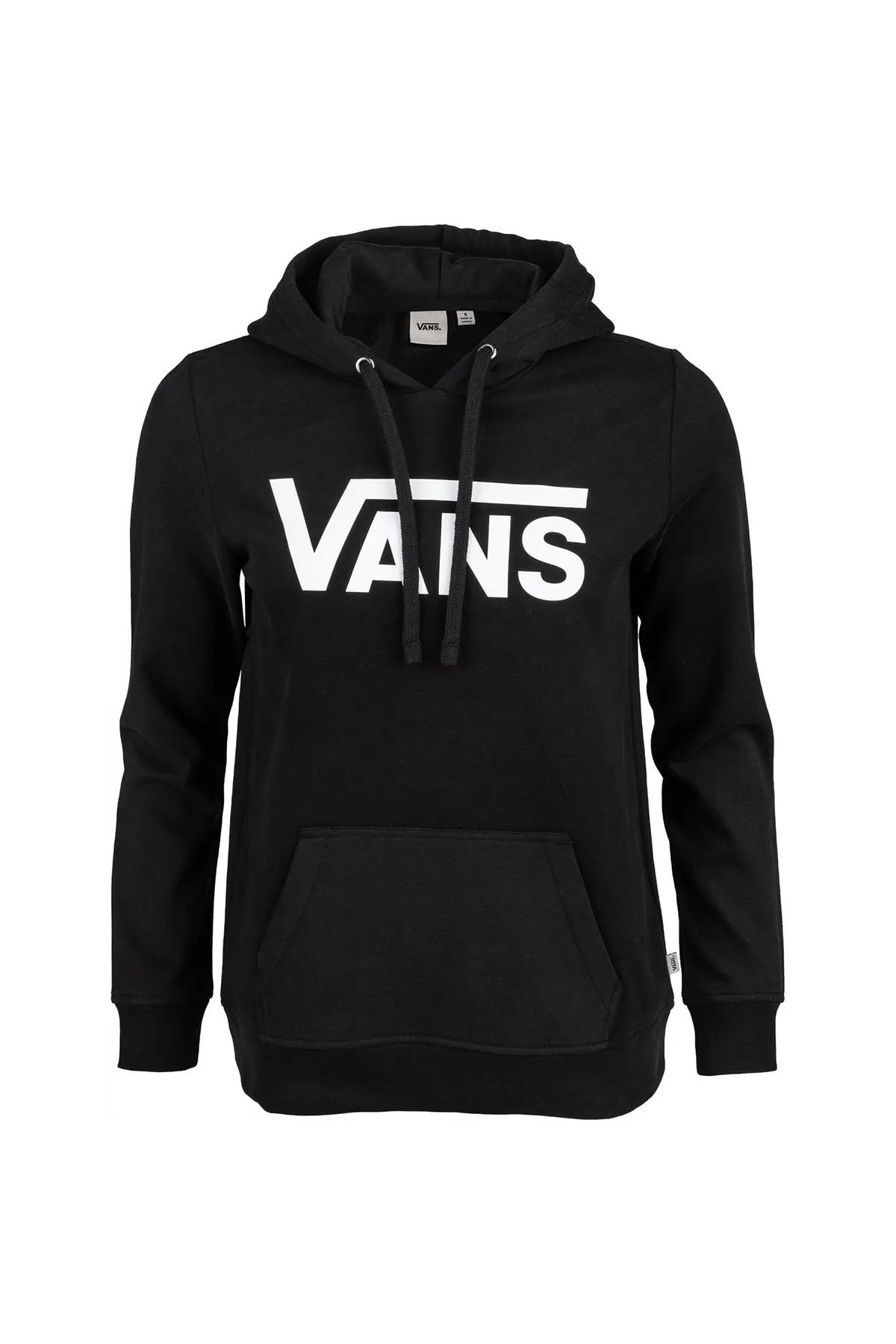 Vans WM DROP V LOGO HOODIE-B Kadın Sweat VN0A5HNPBLK1