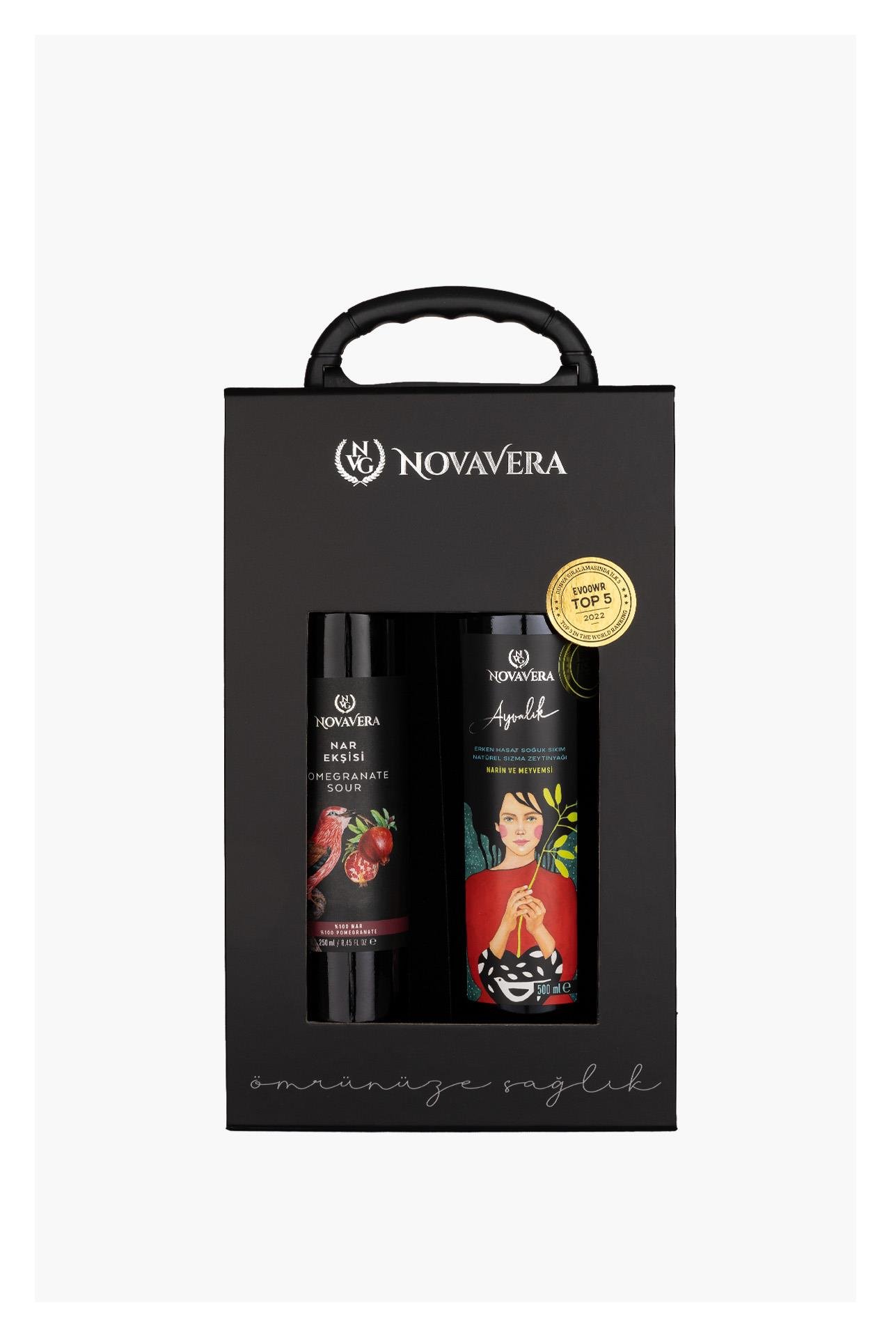 Nova Vera Çanta Kutulu Hediye Seti (2li) Nar Ekşi