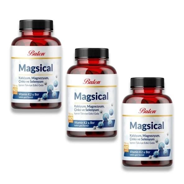 Balen Magsical Kalsiyum & Çinko & Selen & Vitamin K 730 mg 60 Kapsül