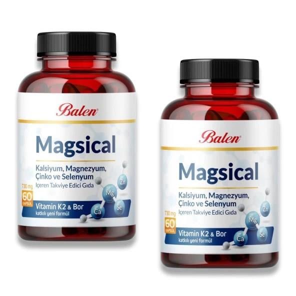 Balen Magsical Kalsiyum & Çinko & Selen & Vitamin K 730 mg 60 Kapsül