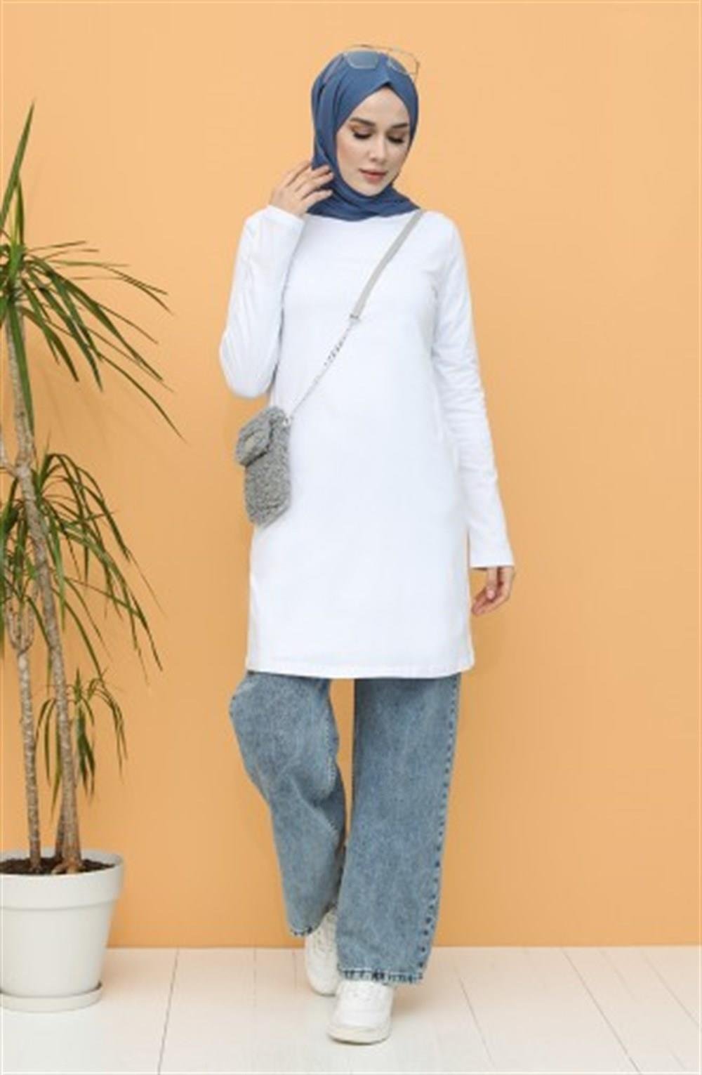 Basic Tunik Beyaz (6016)